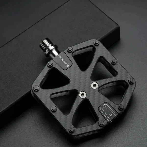 ROCKBROS flat bike pedals – wide platform, anti-slip, durable and comfortable cycling gear