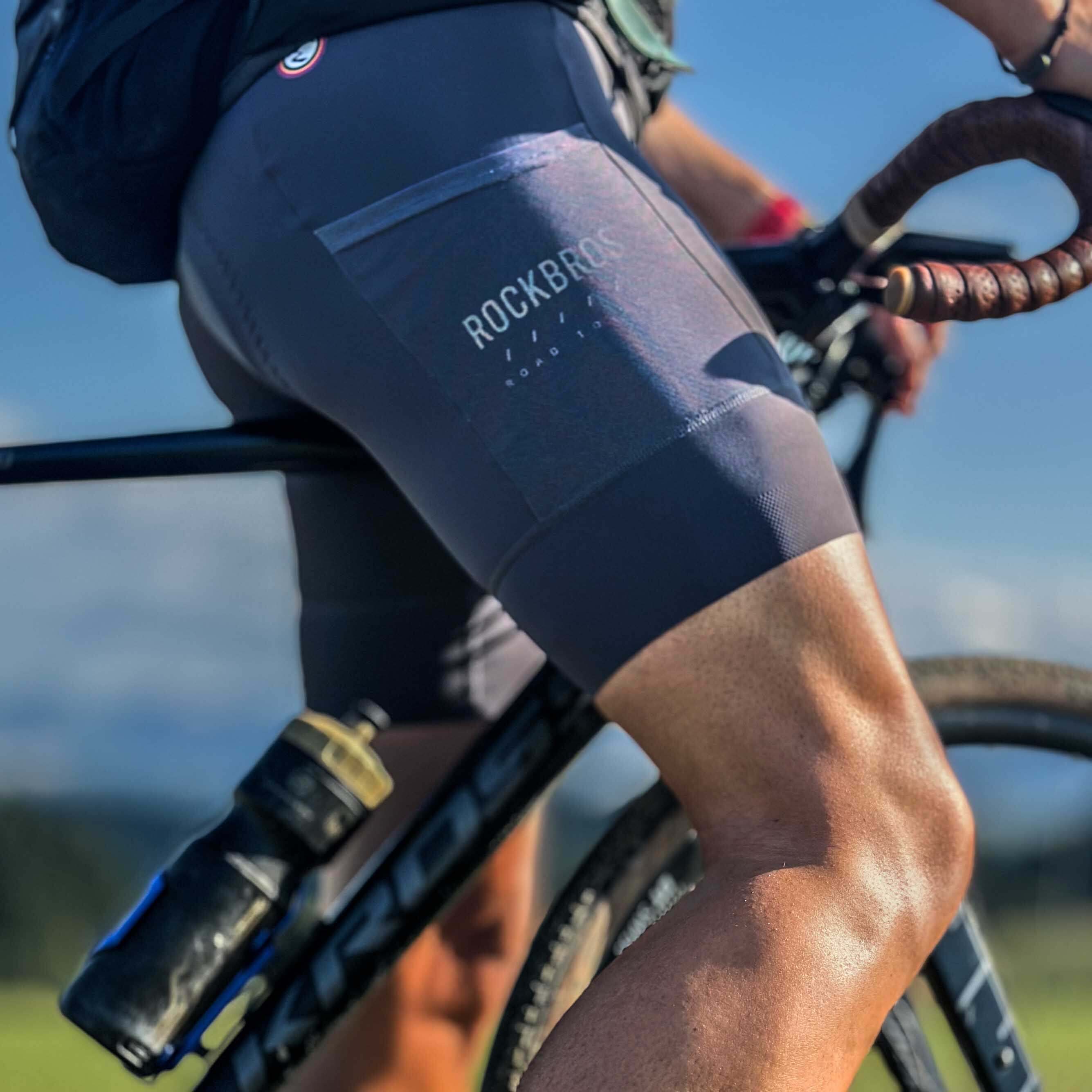 ROCKBROS Cycling Bib Shorts – Padded Comfort for Long Distance Road and MTB Rides