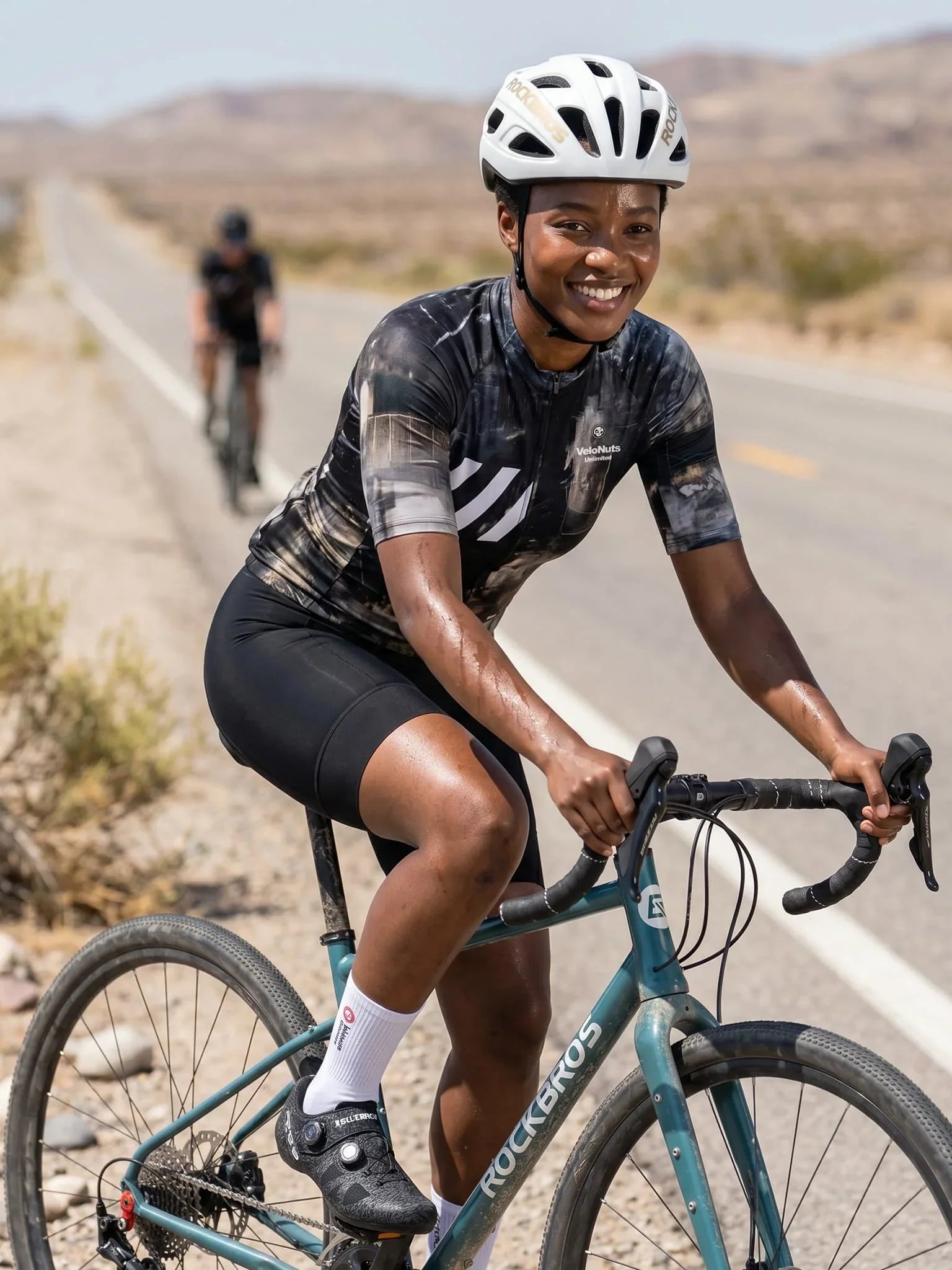 Women's Cycling Jersey Urban Camo#Type_Asphalt Echo