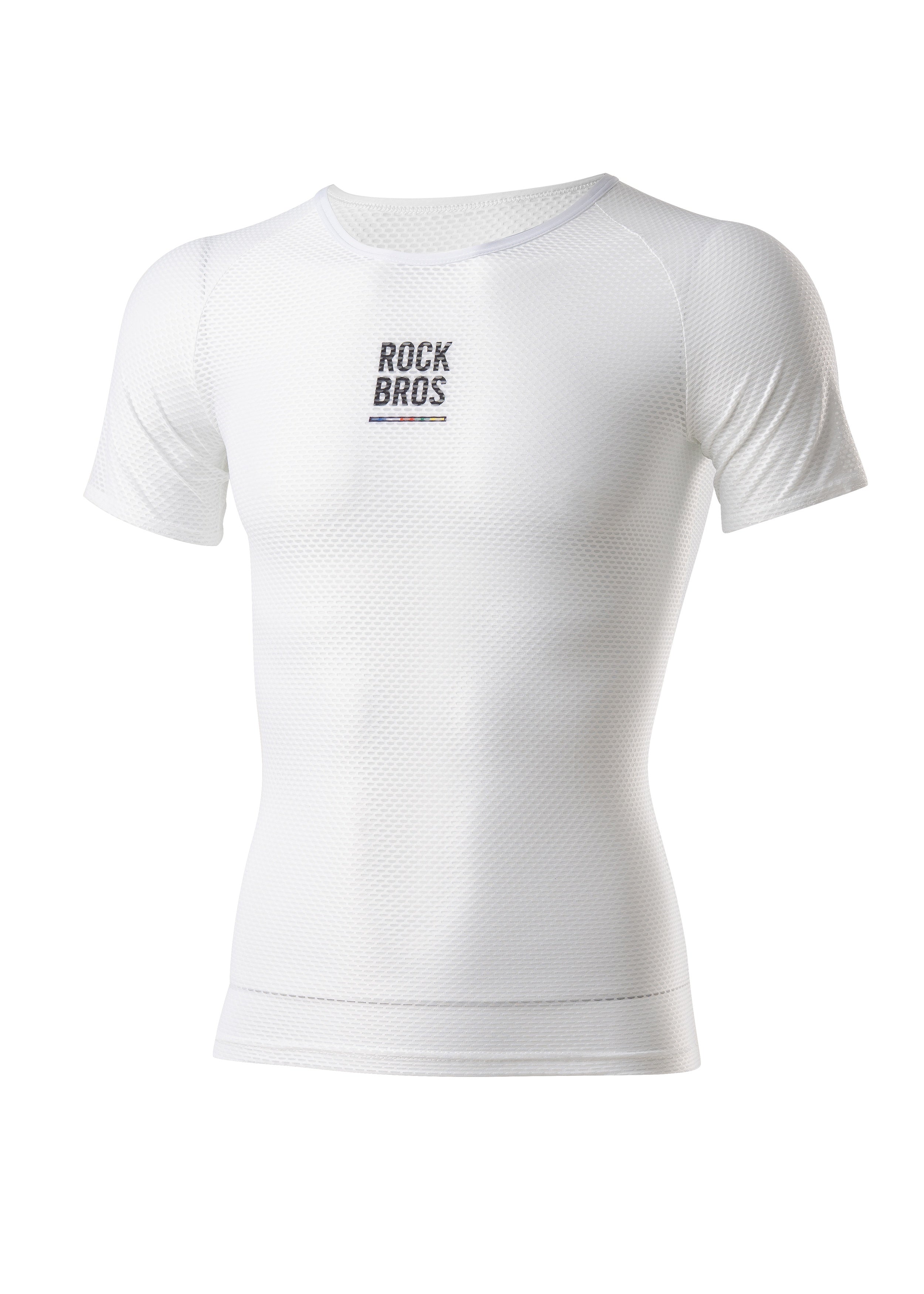 ROCKBROS Road-to-Sky Cycling Short-Sleeved Base Layer #Color_White