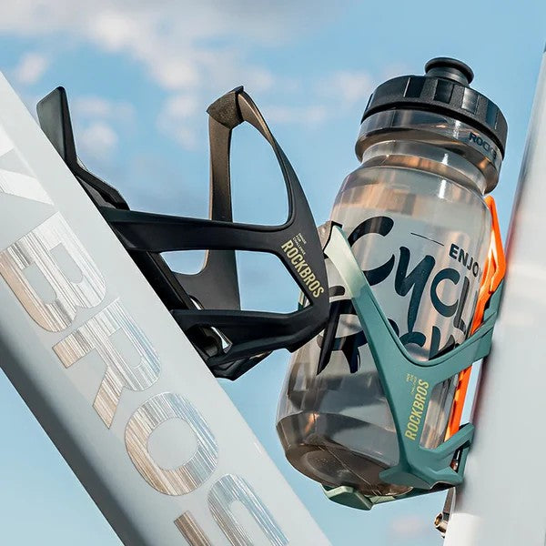 2-in-1 Bike Water Bottle Cage with Integrated Tire Levers for Road and Mountain Bikes - ROCKBROS
