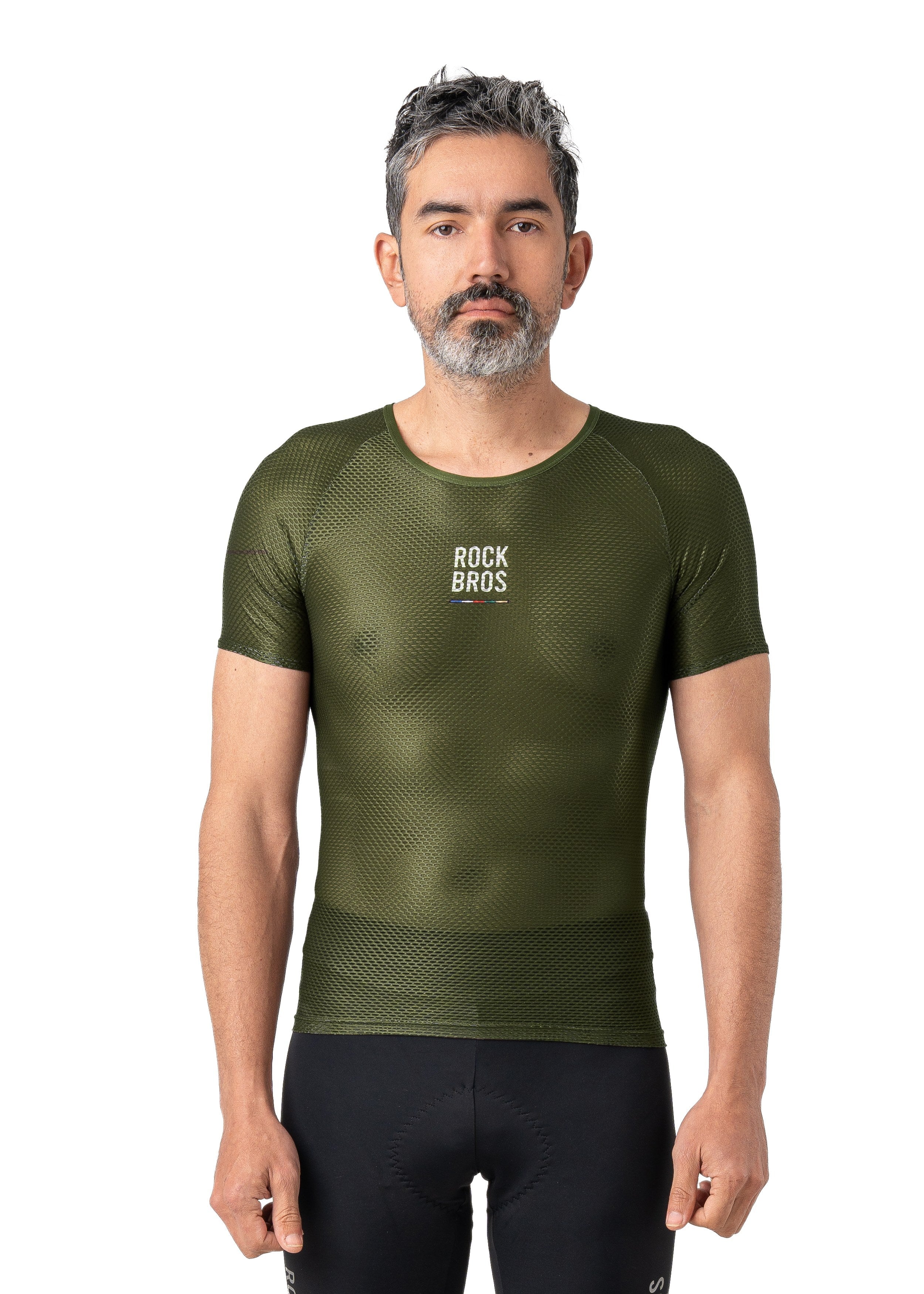 ROCKBROS Road-to-Sky Cycling Short-Sleeved Base Layer #Color_Green