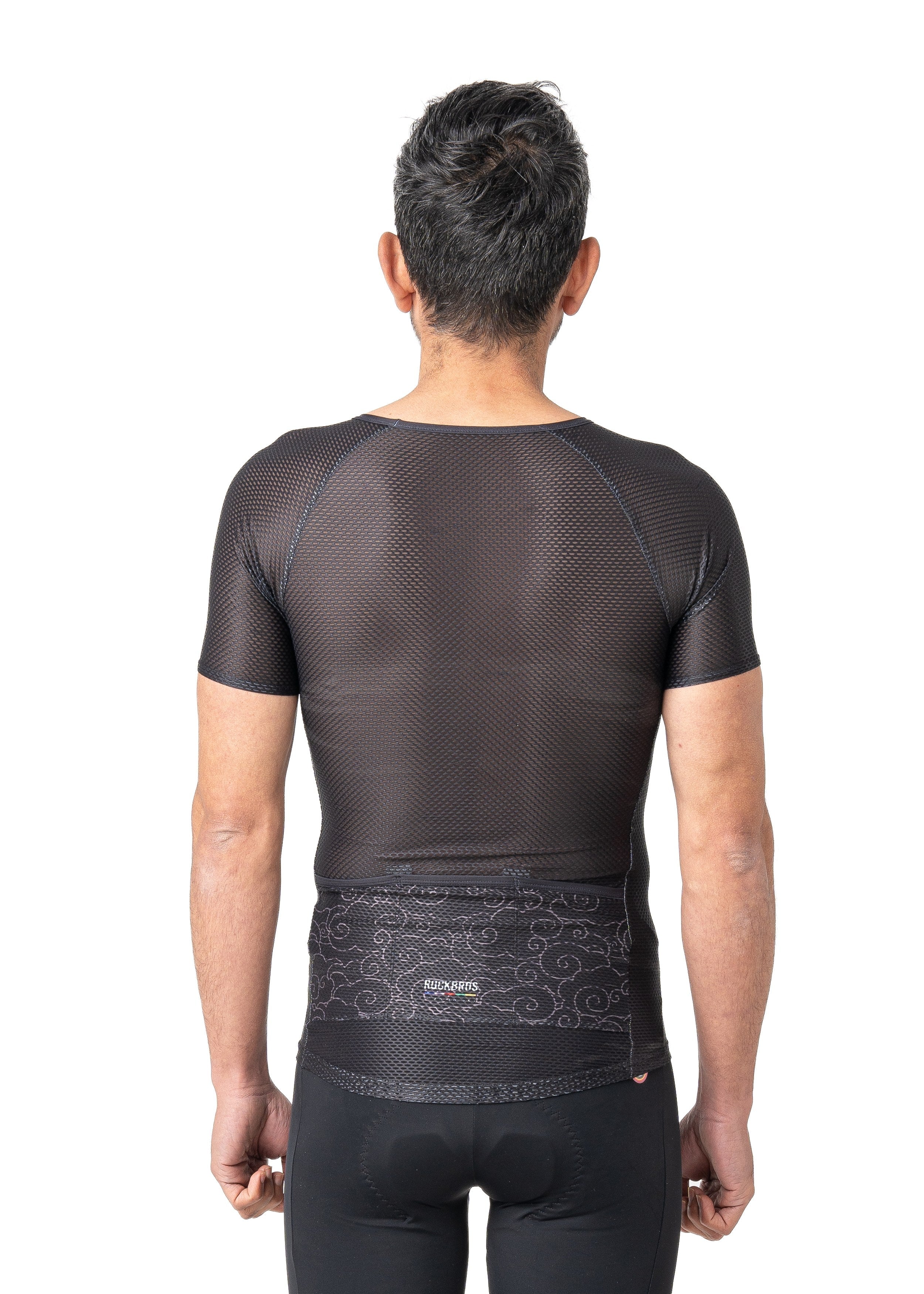 ROCKBROS Road-to-Sky Cycling Short-Sleeved Base Layer #Color_Black