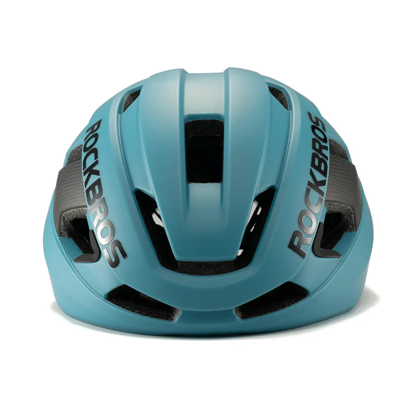 ROCKBROS carbon fiber cycling helmet with lightweight and impact protection
#Color_Light Blue