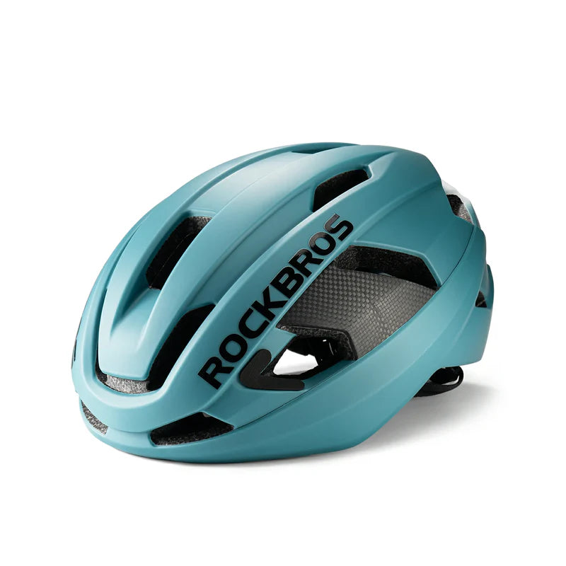 ROCKBROS carbon fiber cycling helmet with lightweight and impact protection
#Color_Light Blue
