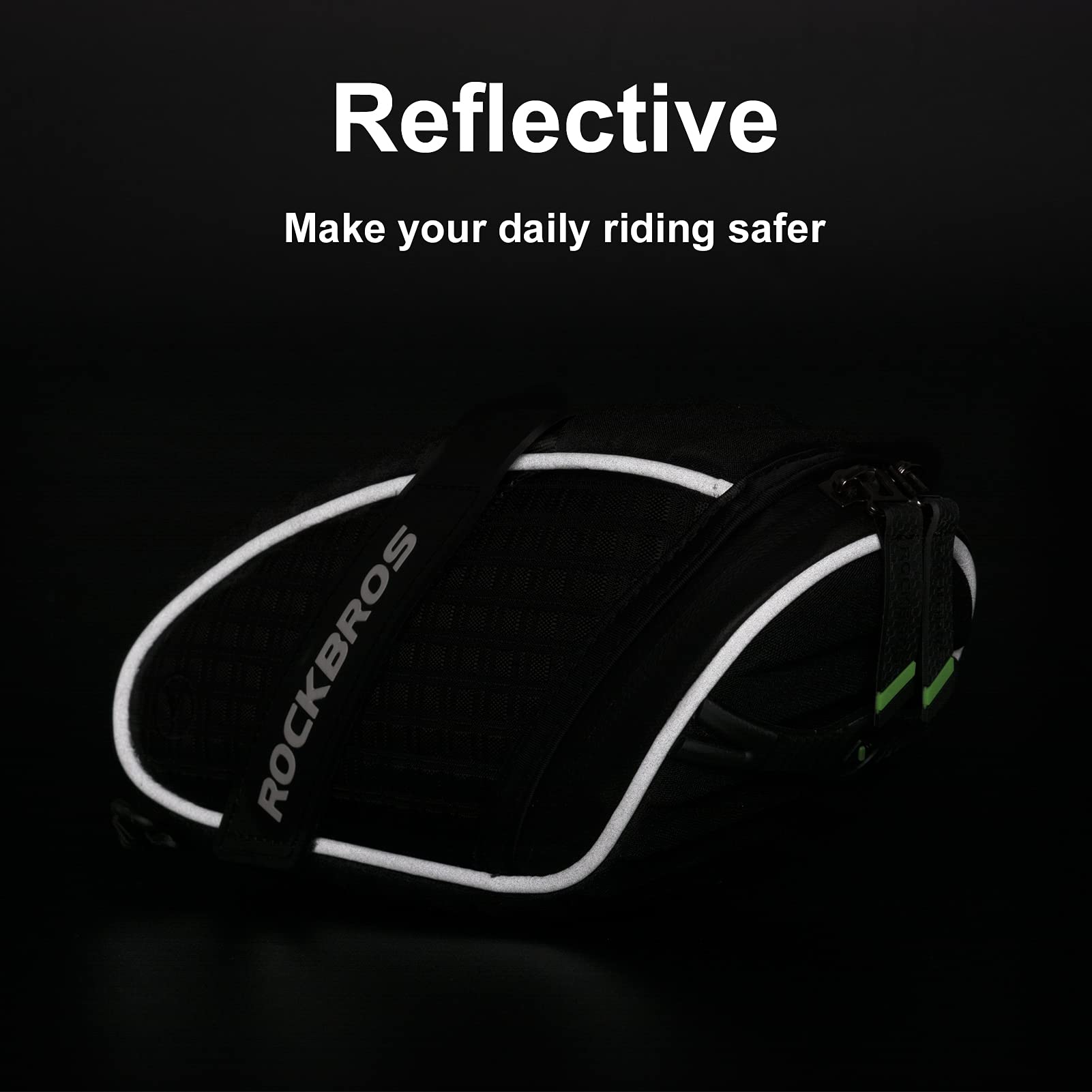 3D shell bike saddle bag under seat