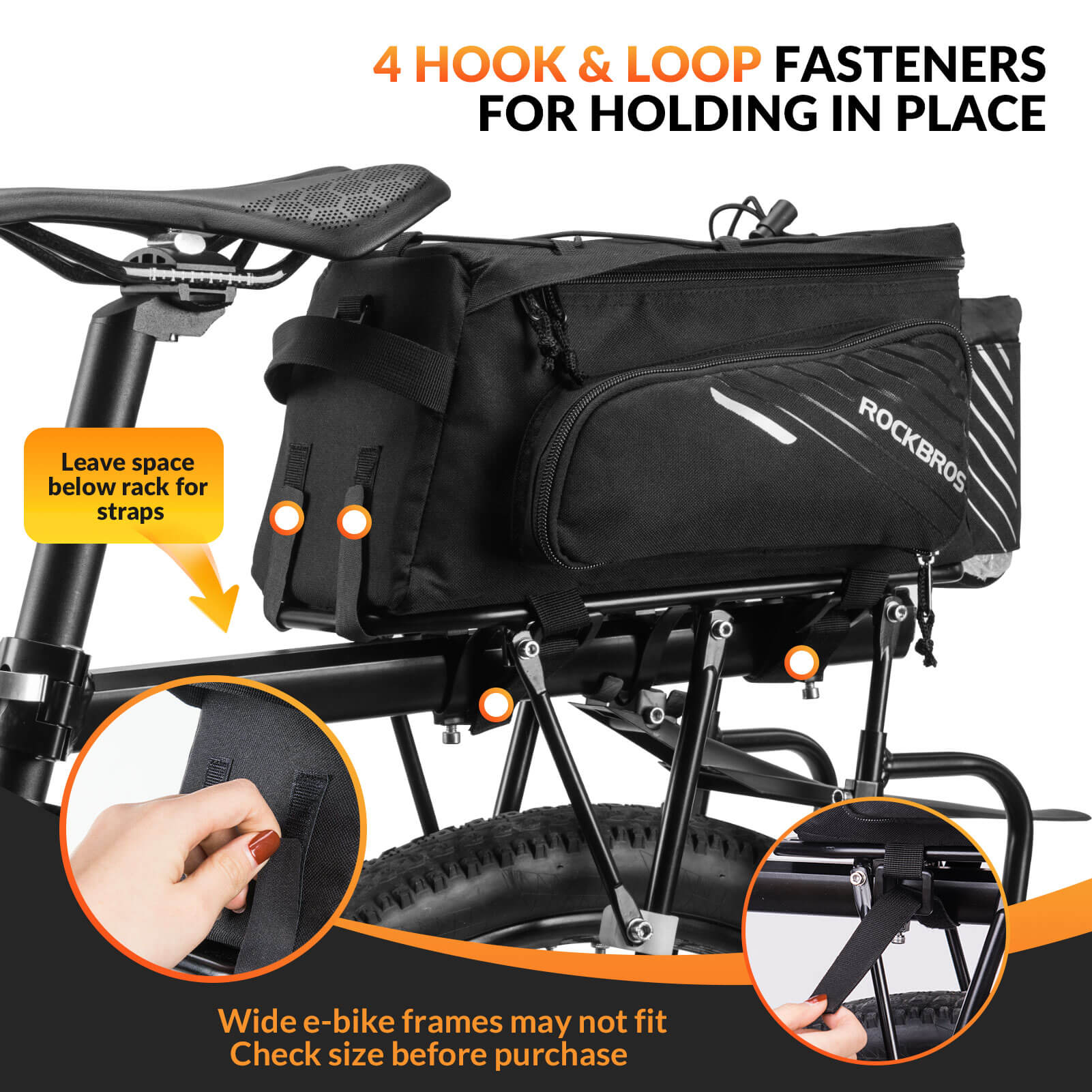ROCKBROS 12L universal bike trunk bag