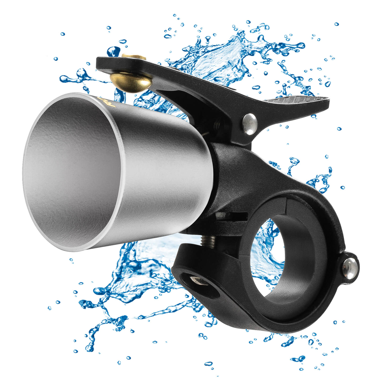 ROCKBROS bike bell with loud sound for road and mountain bikes
#Color_Silver
