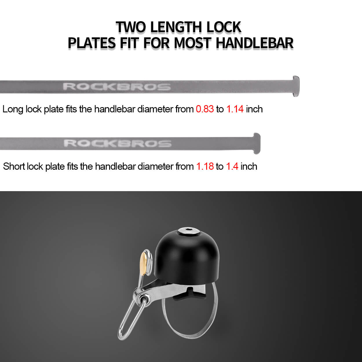 ROCKBROS classic bike bell with loud sound