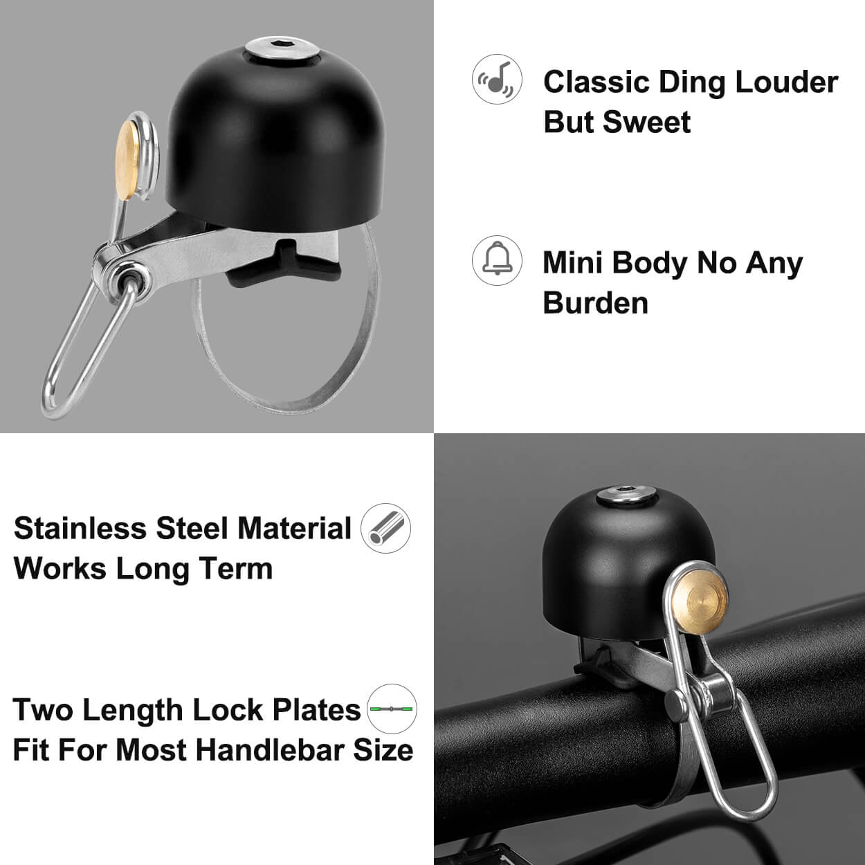 ROCKBROS classic bike bell with loud sound