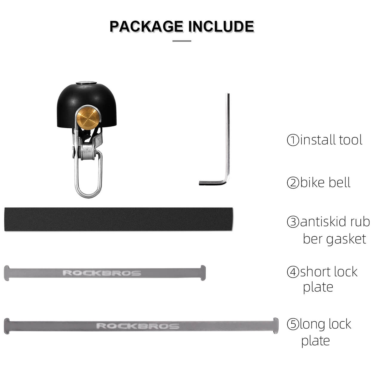 ROCKBROS classic bike bell with loud sound
