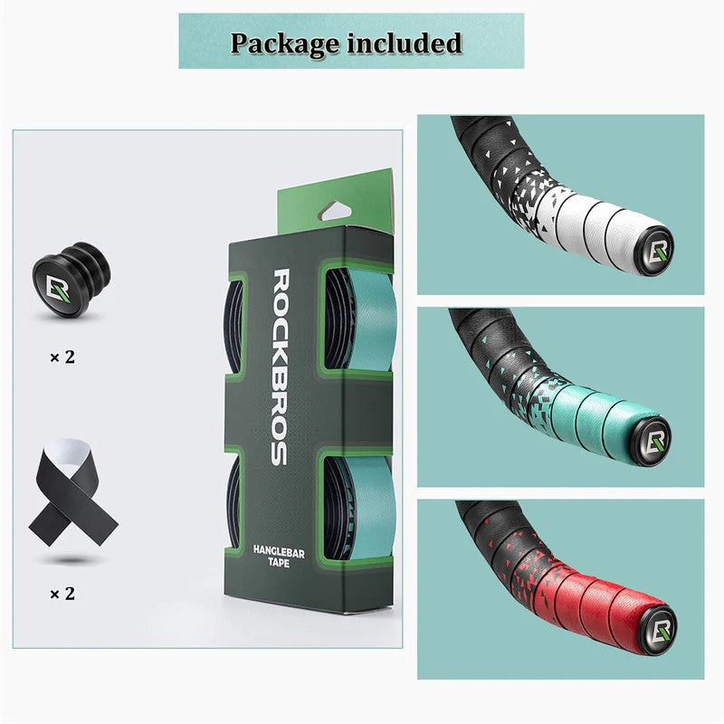 ROCKBROS soft and comfortable PU and EVA bicycle handlebar tape for road bikes