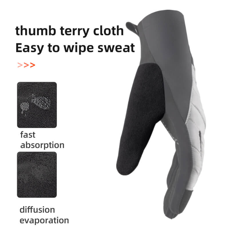 ROCKBROS Windproof Warm Shockproof Touch Screen Gel Bike Gloves