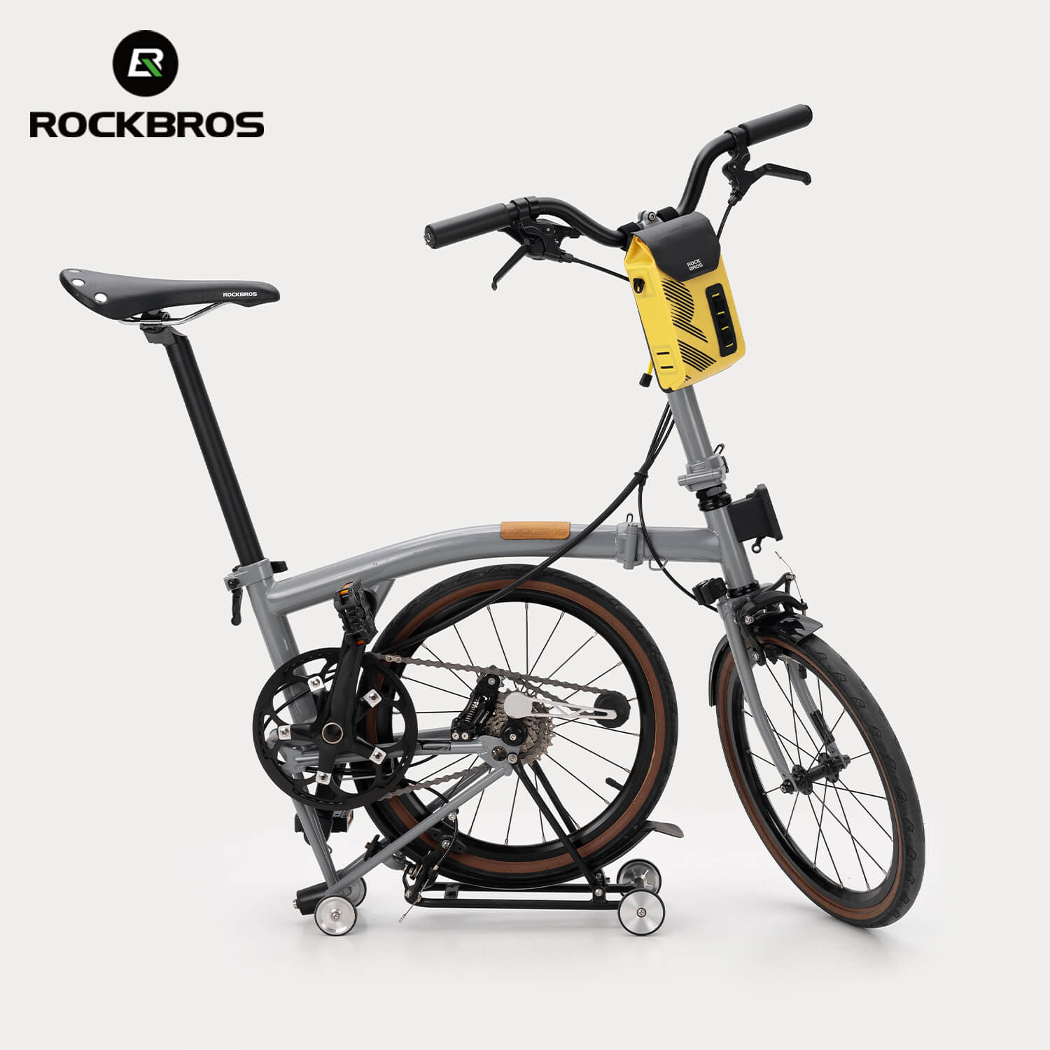 AS-160 100% waterproof bike handlebar bag 1.3L with durable construction and secure mounting system – ROCKBROS