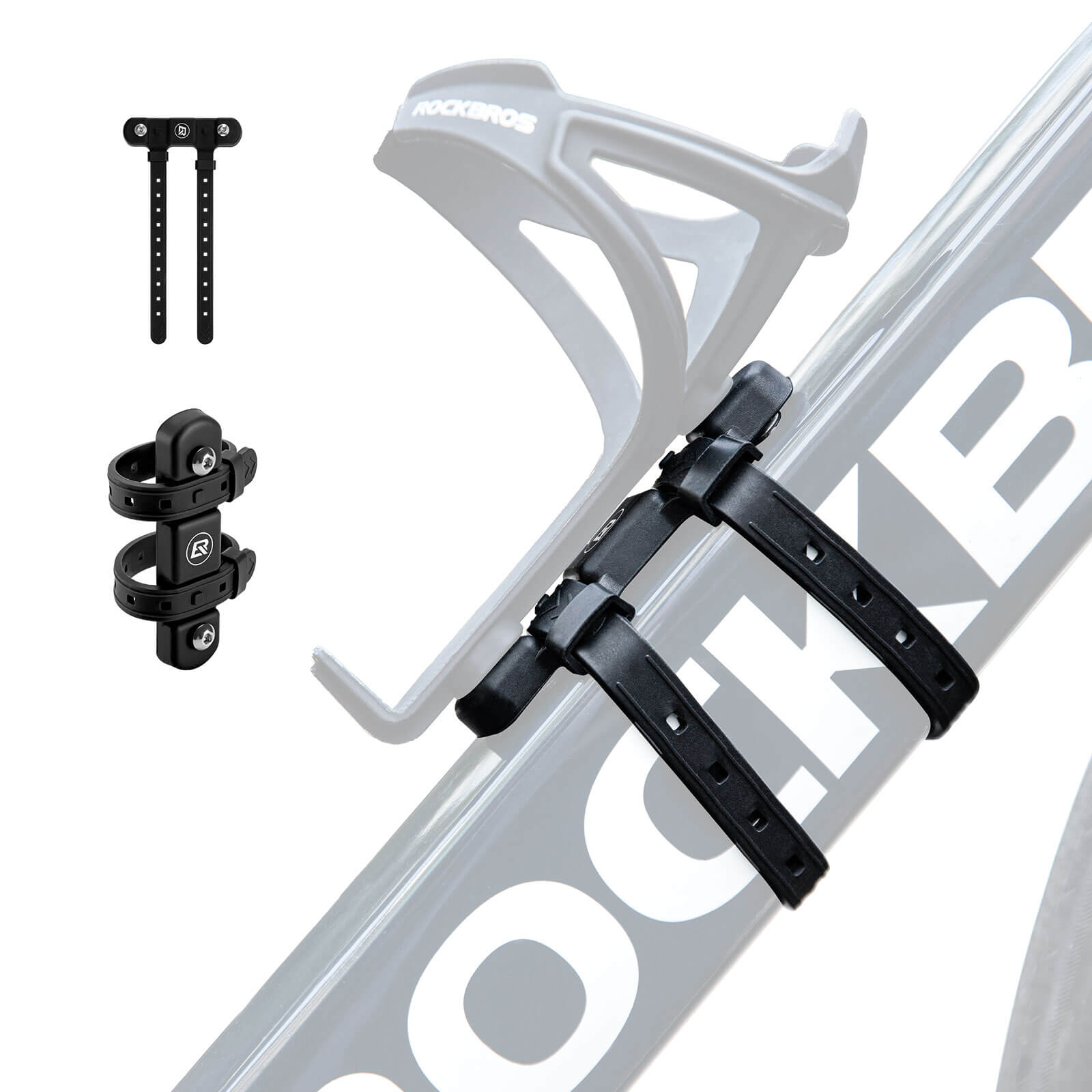 bike bottle cage mount adapter for bicycle frame installation, adjustable holder bracket – ROCKBROS