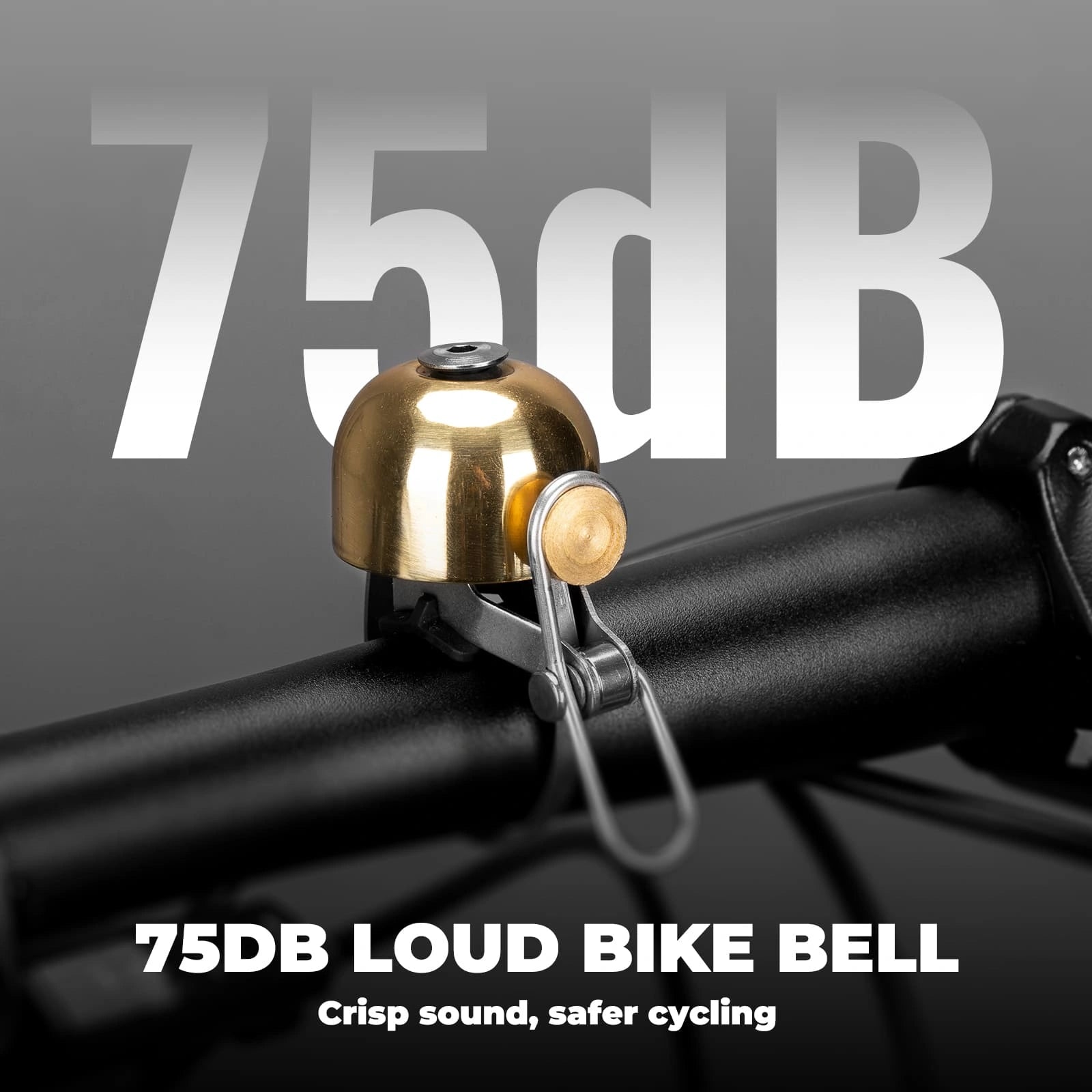 Classic 2-Pack Bike Bell with Loud Clear Ring, Durable Brass Alloy, Universal Handlebar Fit, and Scratch-Free Mounting