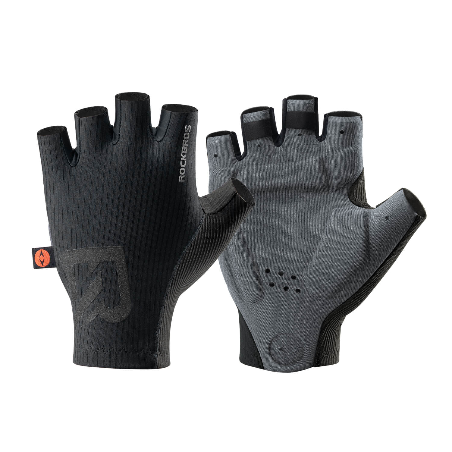 Elastic Interface® half-finger cycling gloves with padded palm for superior grip and comfort
#Color_Black