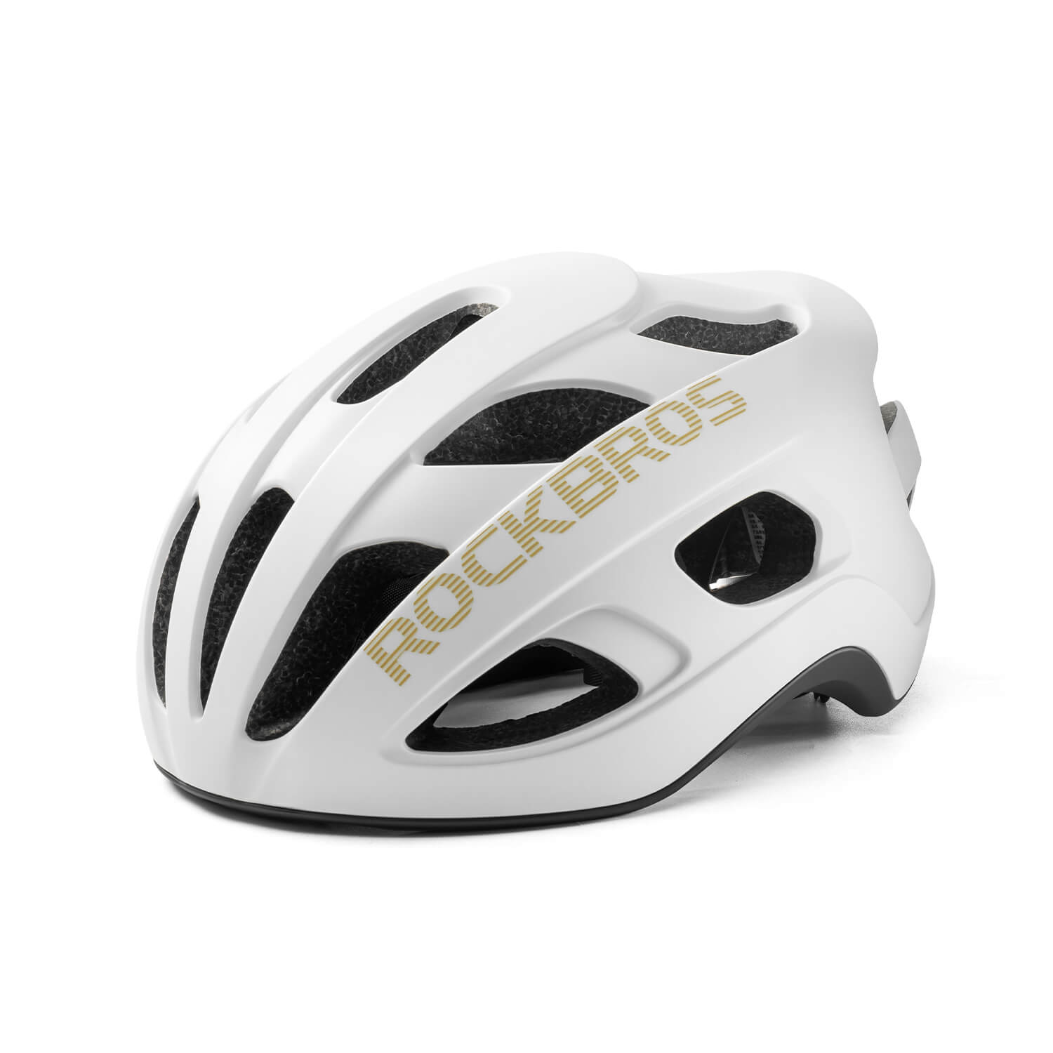 Ultralight 240g cycling helmet with 20-vent cooling and in-mold PC+EPS protection by ROCKBROS
#Color_Matte White