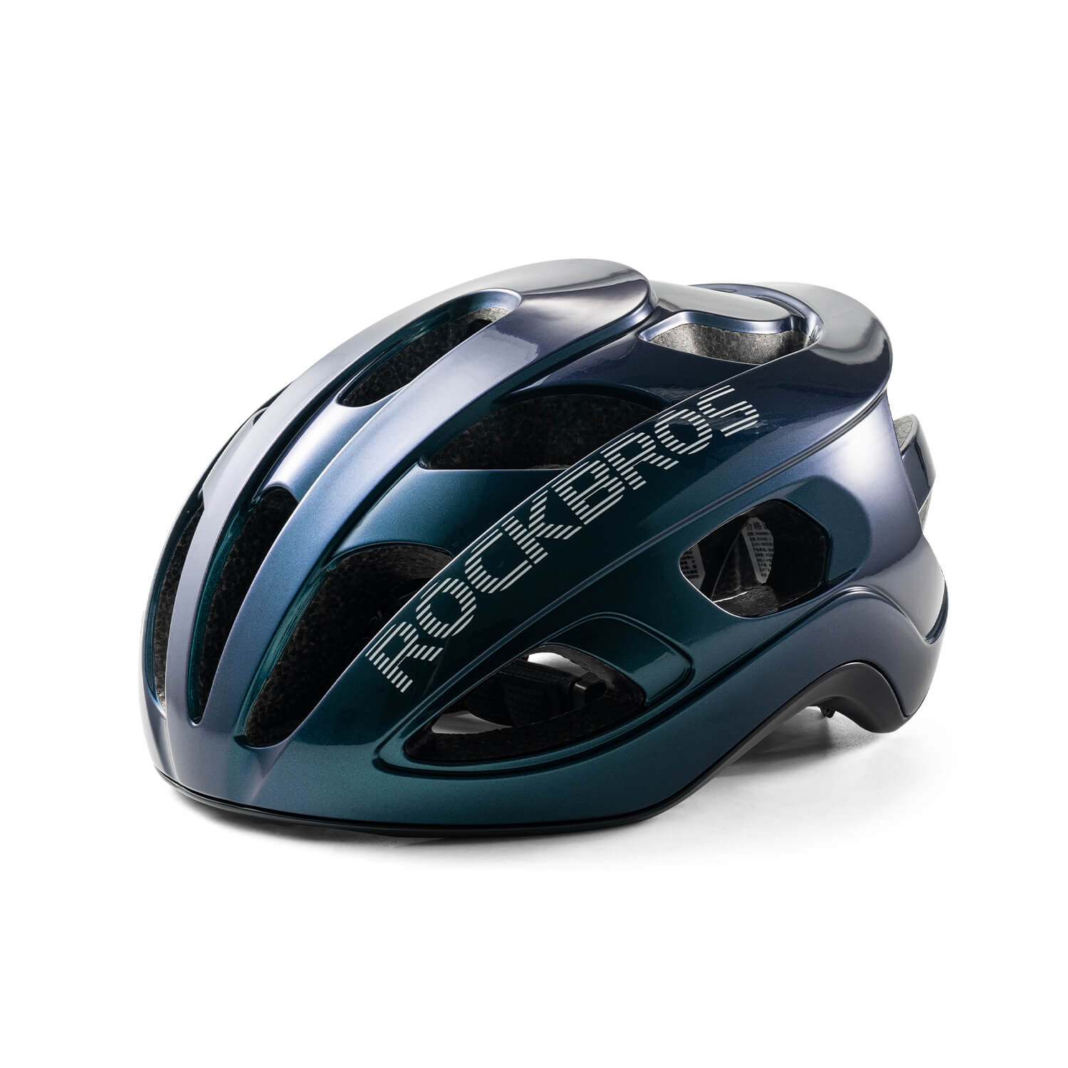 Ultralight 240g cycling helmet with 20-vent cooling and in-mold PC+EPS protection by ROCKBROS
#Color_Chameleon Blue