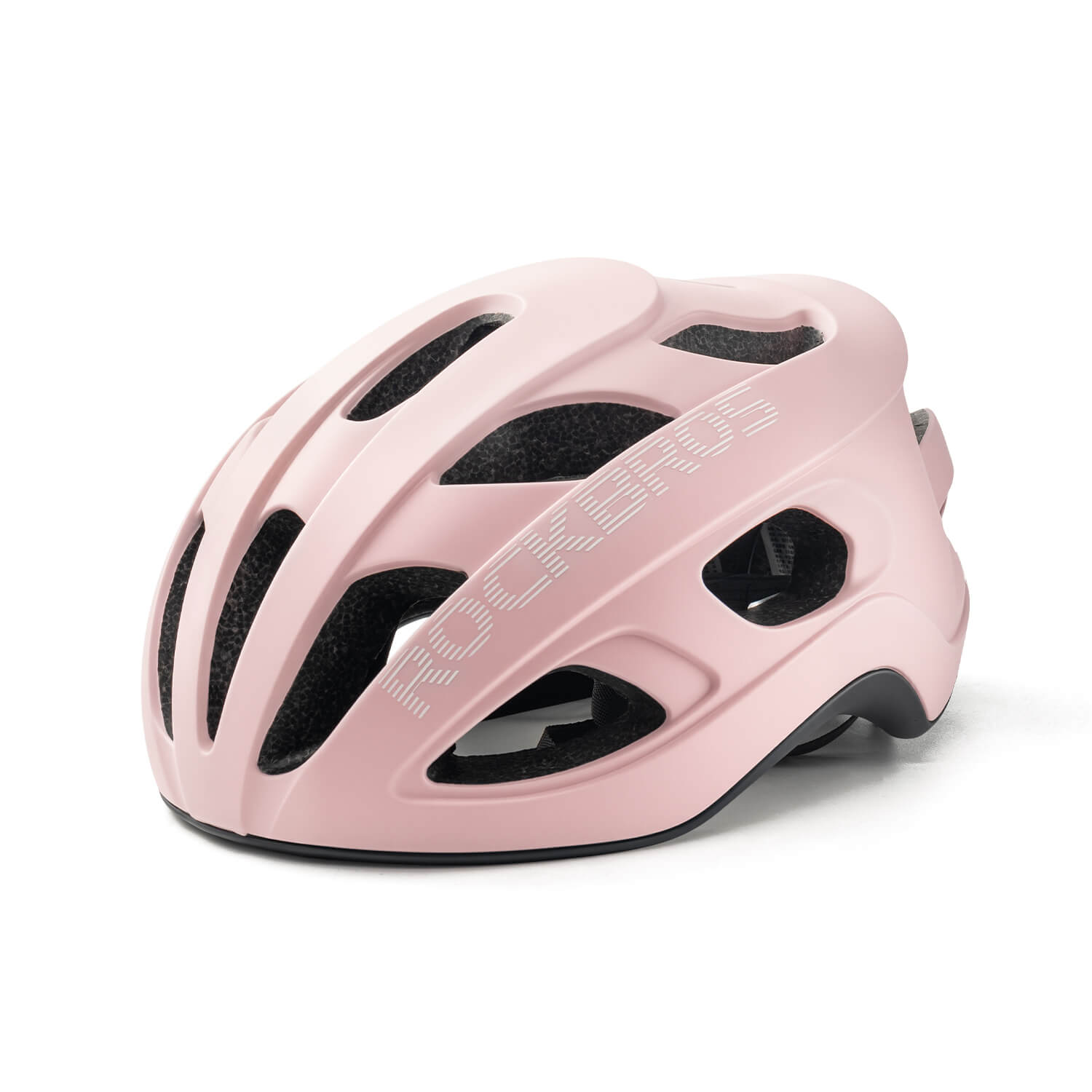 Ultralight 240g cycling helmet with 20-vent cooling and in-mold PC+EPS protection by ROCKBROS
#Color_Matte Pink