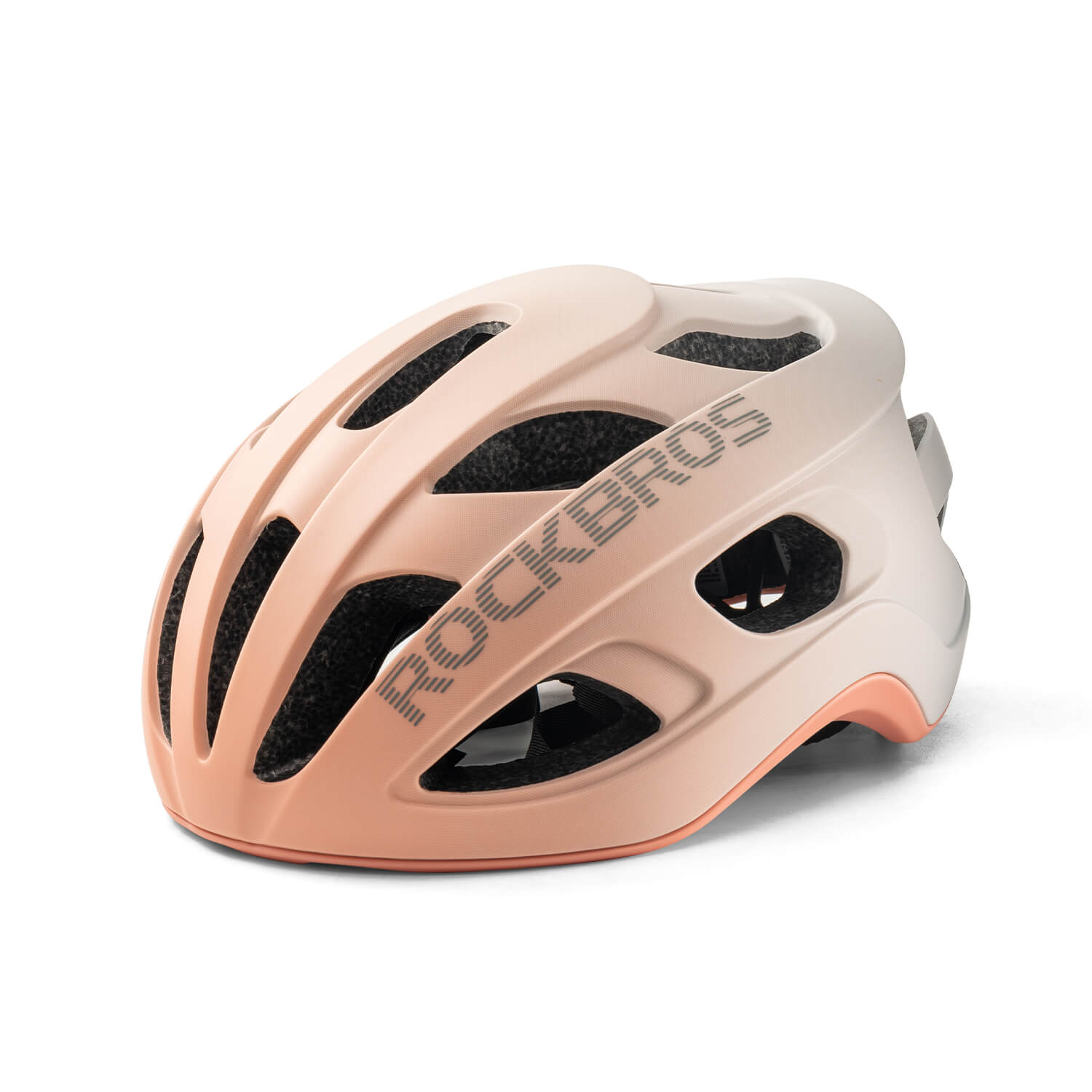 Ultralight 240g cycling helmet with 20-vent cooling and in-mold PC+EPS protection by ROCKBROS
#Color_Matte Apricot