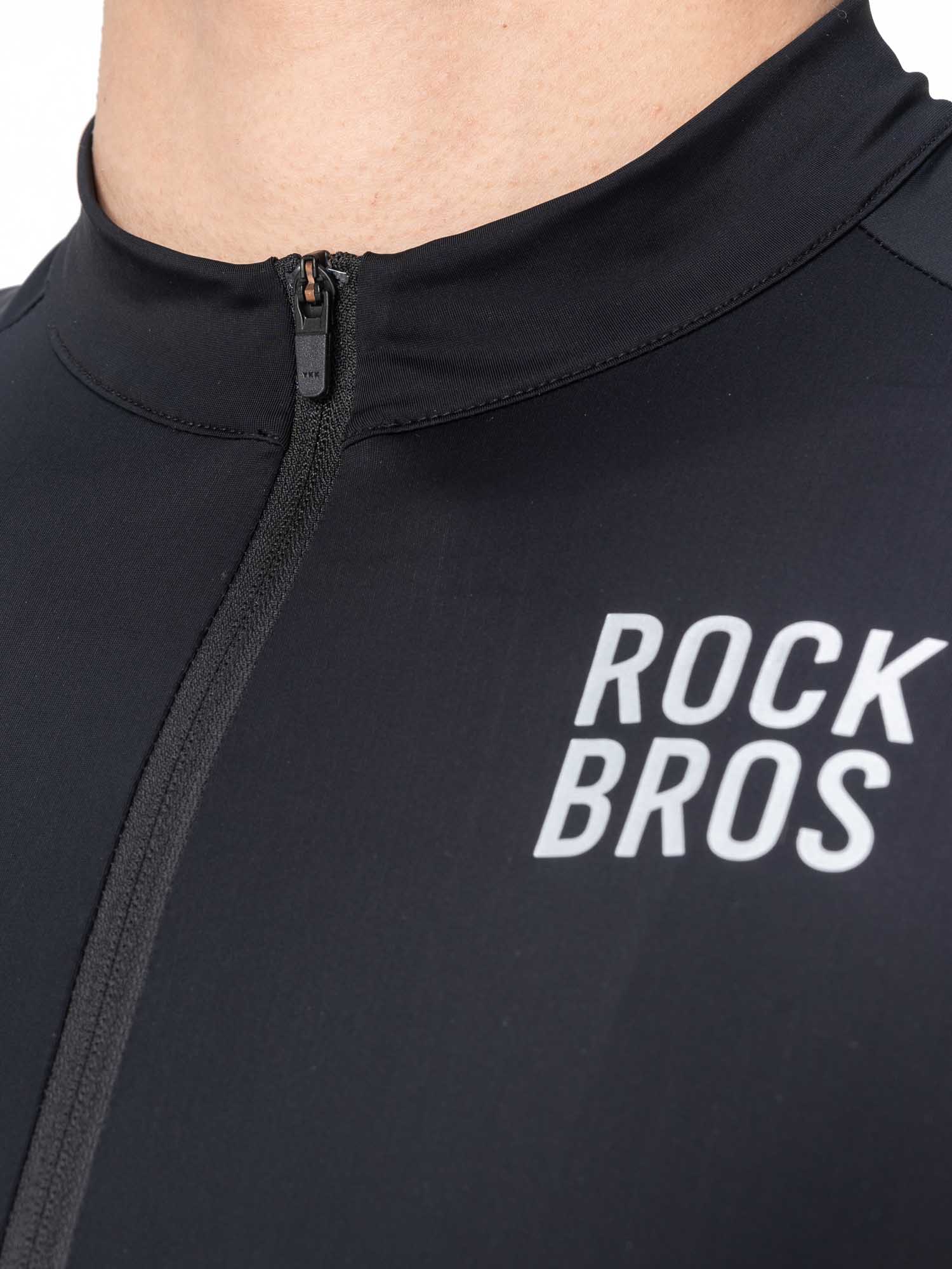 ROCKBROS men’s breathable long-sleeve cycling jersey with moisture-wicking mesh