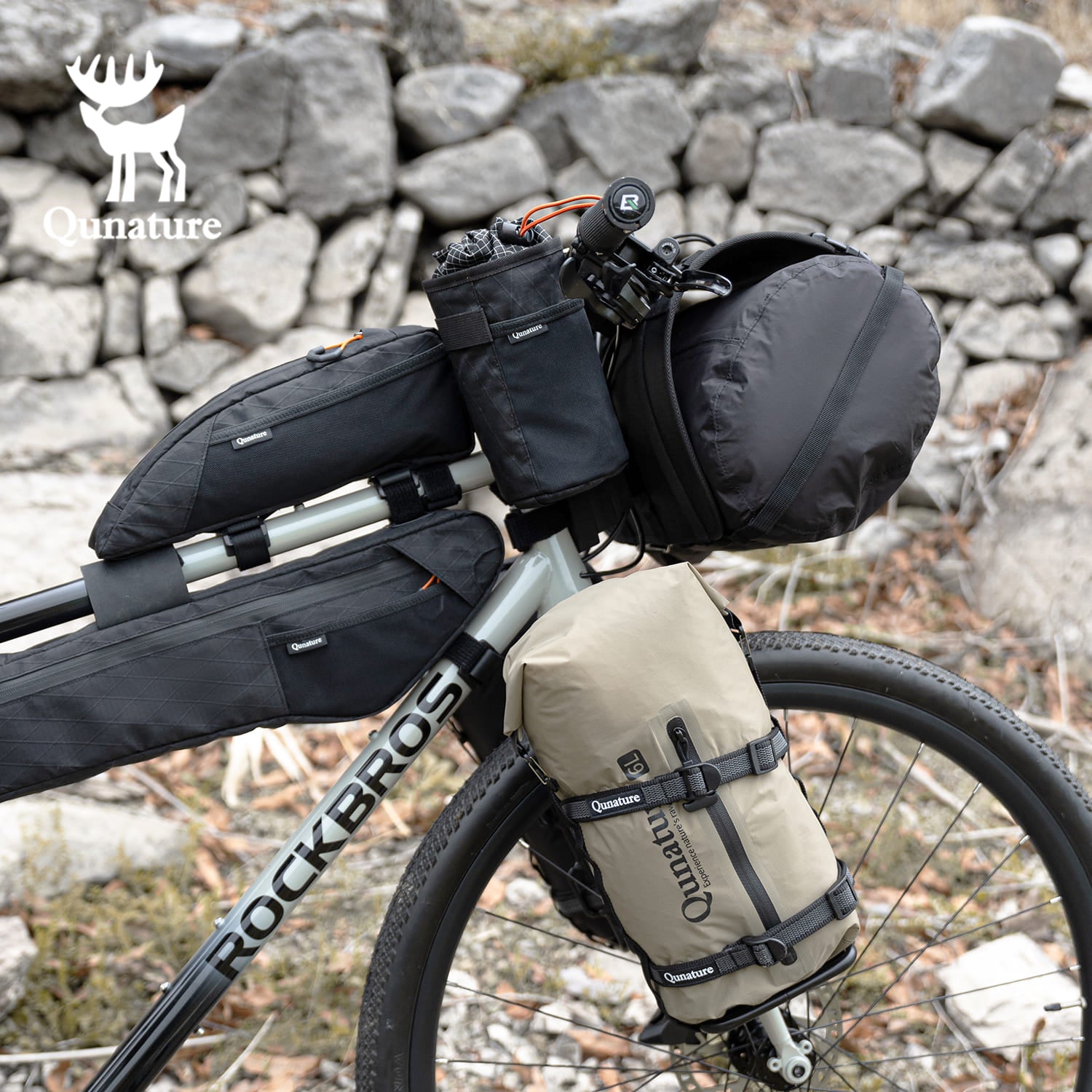 Qunature lightweight water bottle holder bag for commuting and travel