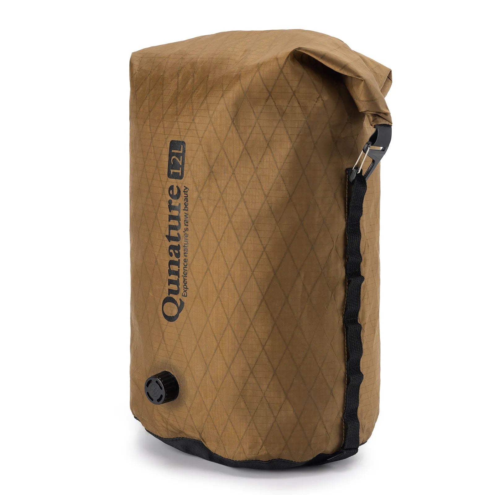 Qunature waterproof bikepacking compression dry bag for cycling, bike touring, and camping adventures
#Color_Khaki