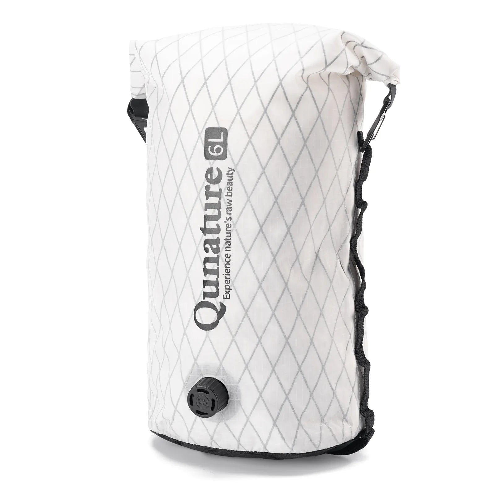 Qunature waterproof bikepacking compression dry bag for cycling, bike touring, and camping adventures
#Color_White