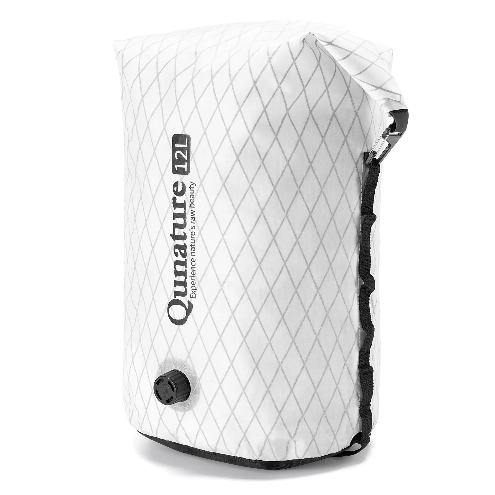 Qunature waterproof bikepacking compression dry bag for cycling, bike touring, and camping adventures
#Color_White