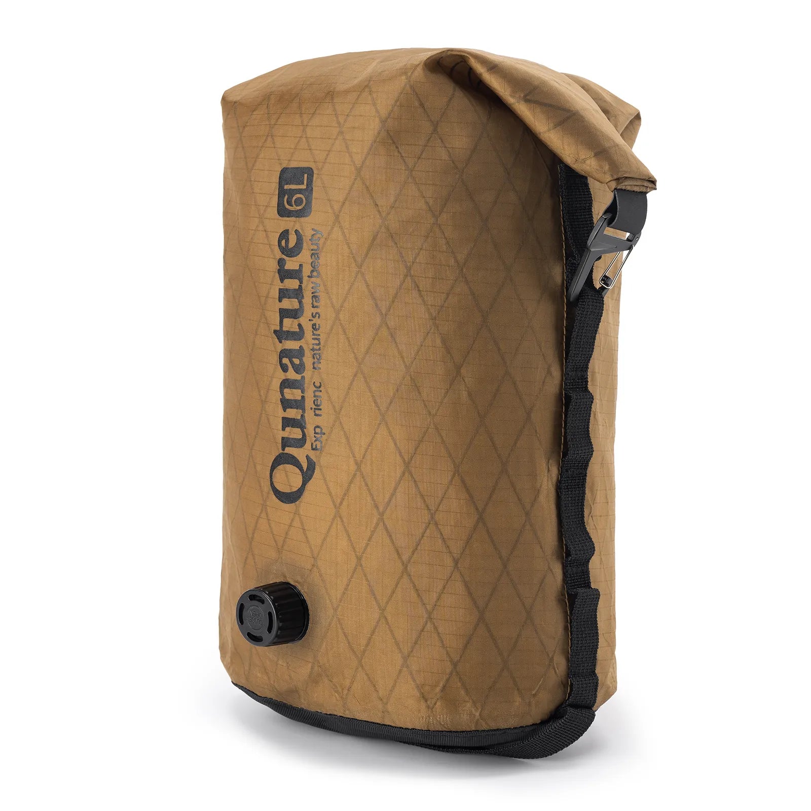 Qunature waterproof bikepacking compression dry bag for cycling, bike touring, and camping adventures
#Color_Khaki