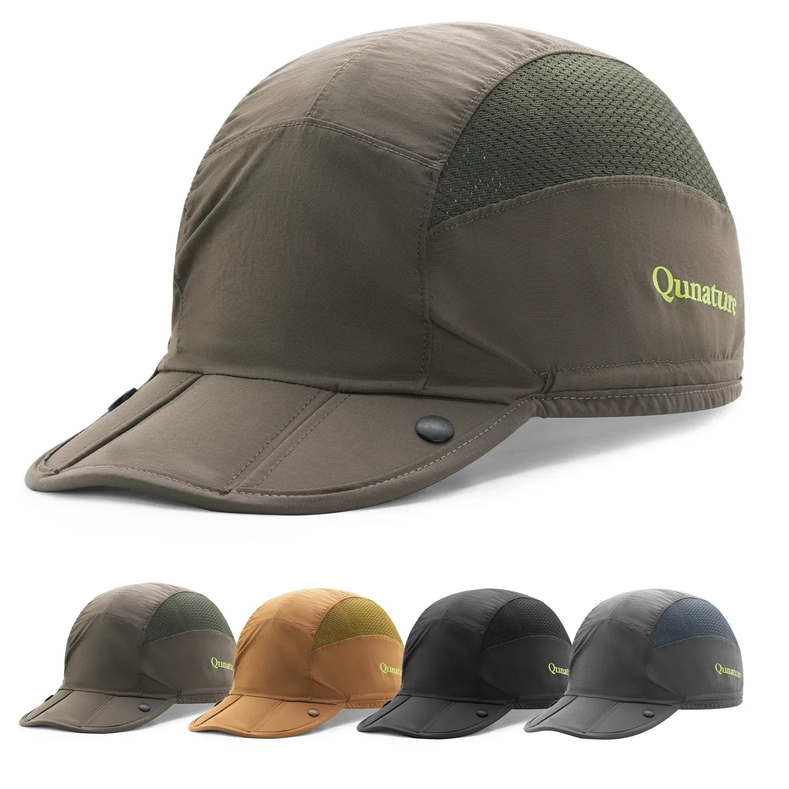 Foldable Outdoor Helmet Liner Cap with Lightweight Nylon Fabric, Breathable Mesh, and Helmet-Friendly Design
#Color_Army Green