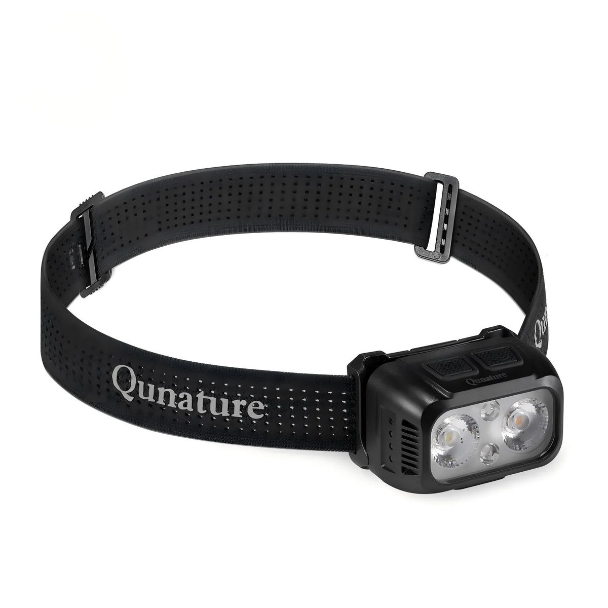 Qunature lightweight rechargeable outdoor headlamp with an adjustable headband
#Color_Black