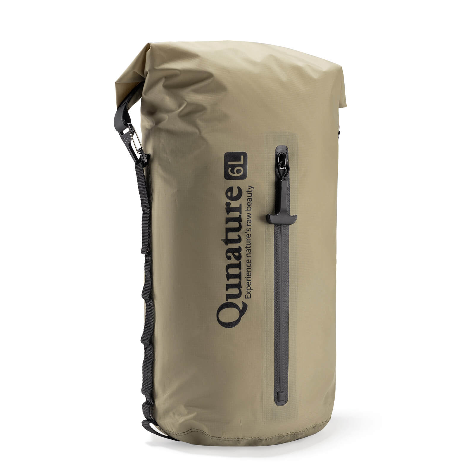 Qunature Lightweight Waterproof Compression Bag for compact outdoor gear storage.
#Khaki #6L