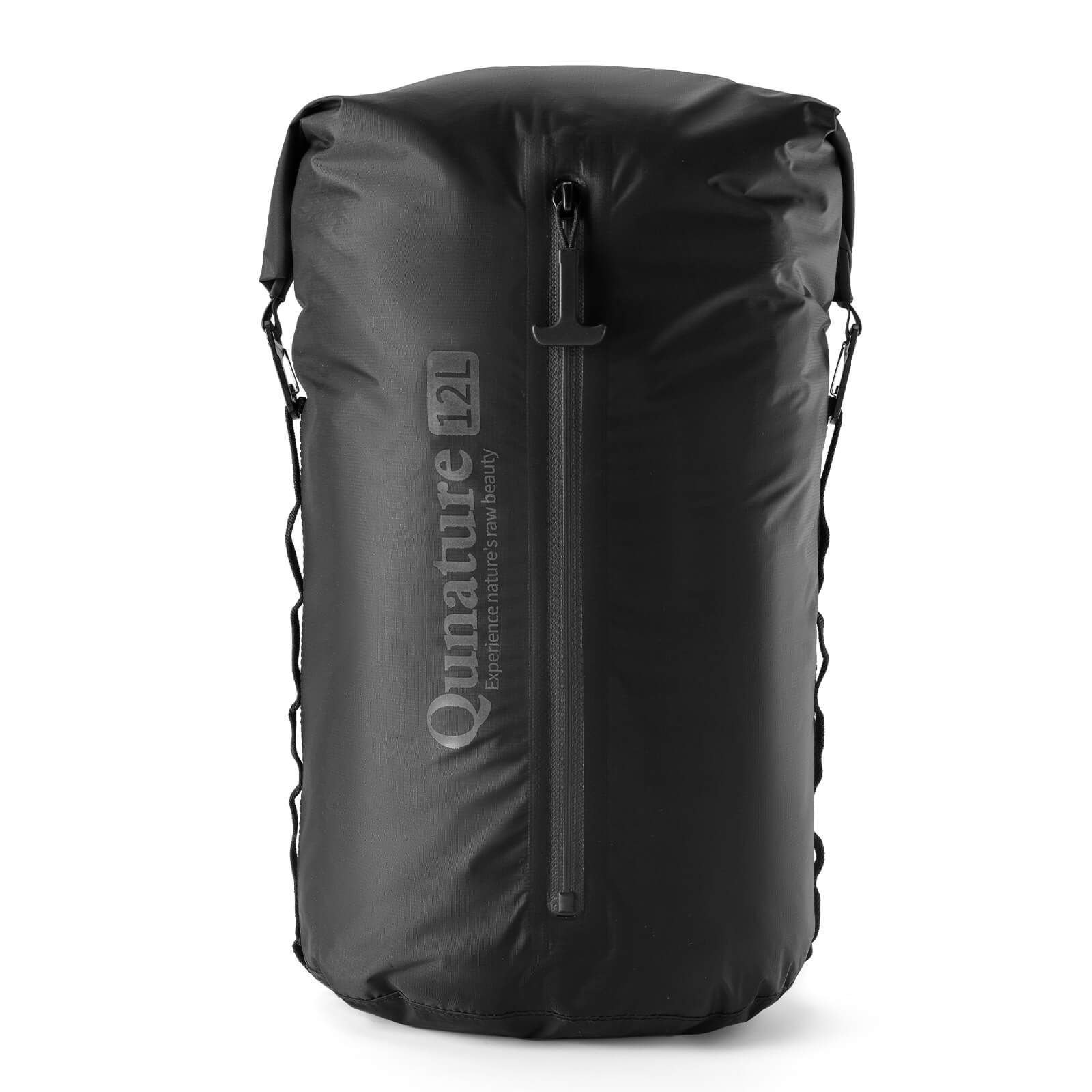 Qunature Lightweight Waterproof Compression Bag for compact outdoor gear storage.
#Black #12L