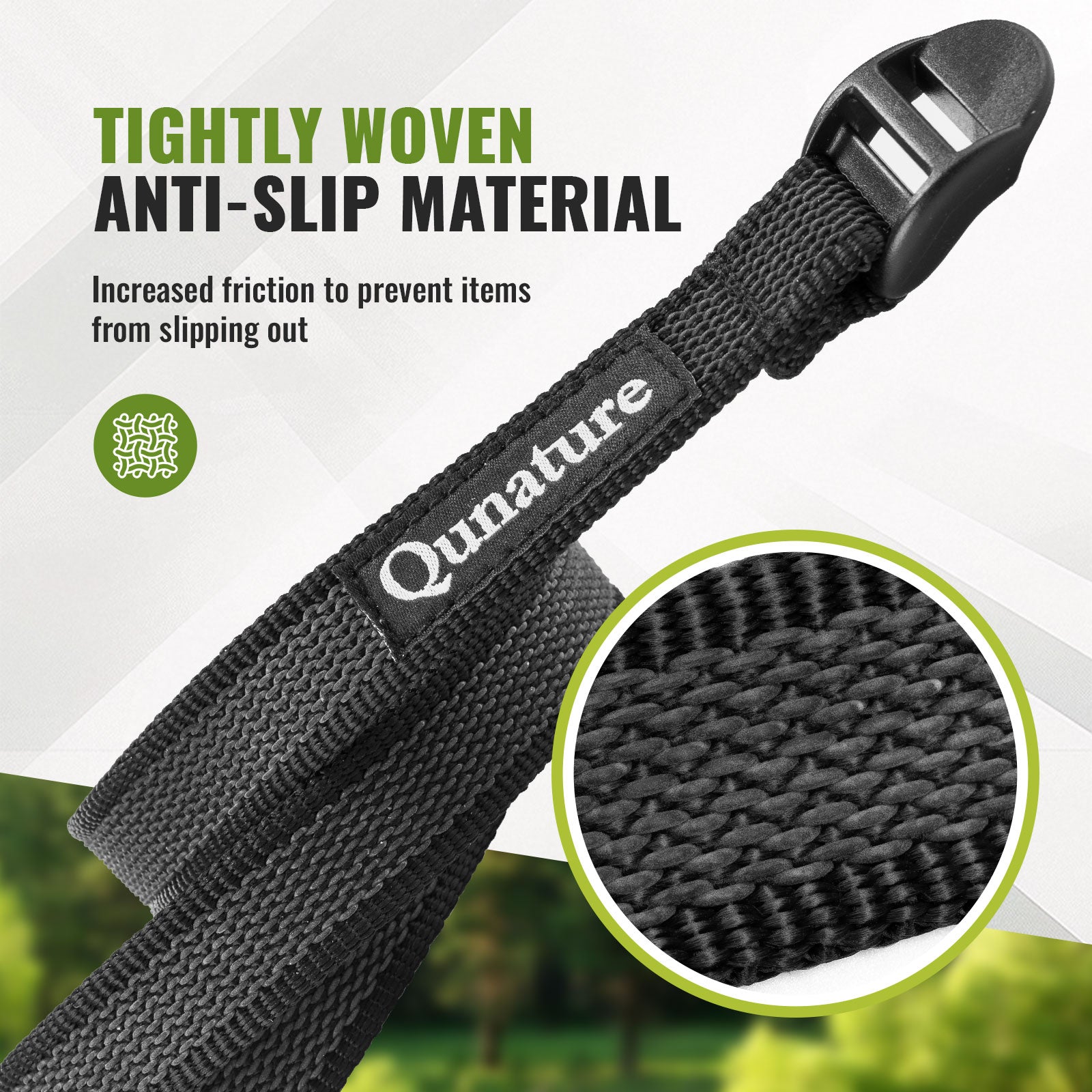 QUNATURE Multi-Purpose Durable Bicycle Cargo Straps for Cycling and Travel.