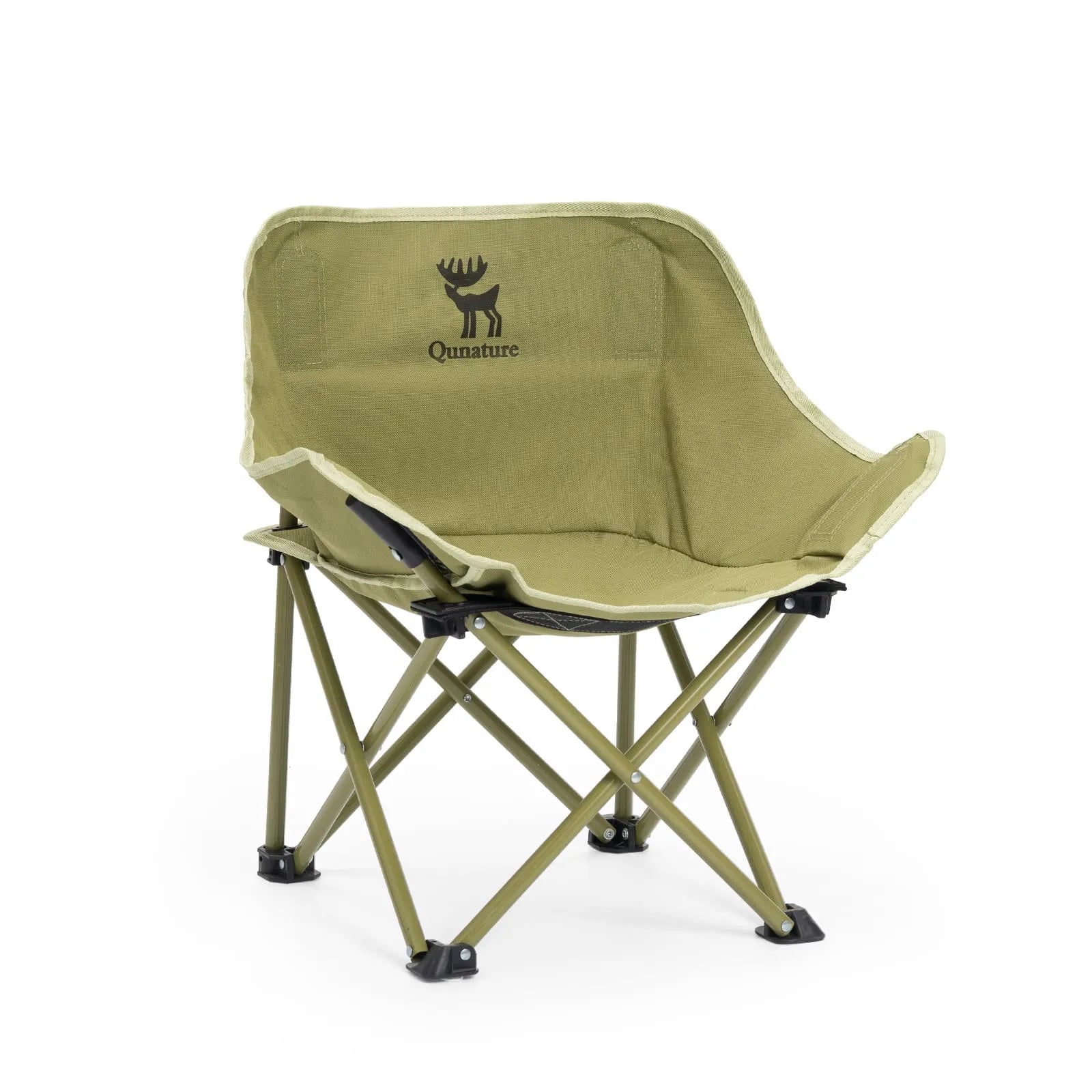 qunature outdoor folding moon chair lightweight camping chair with wide seat and ergonomic support for camping and outdoor use
#Model_Green (Child)