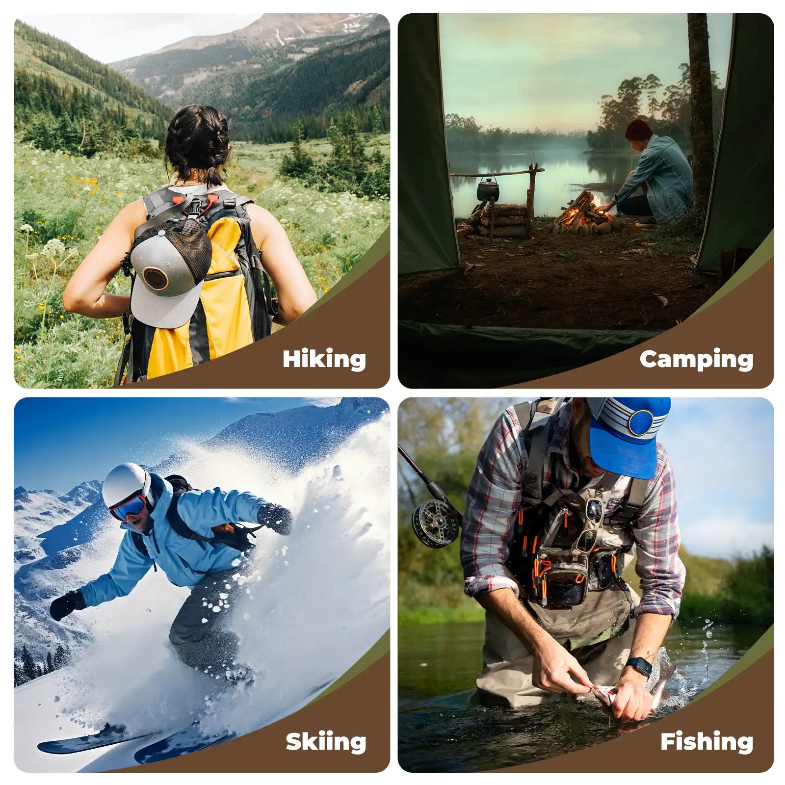 Qunature waterproof outdoor socks for cycling skiing fishing hiking camping and wet weather adventures
