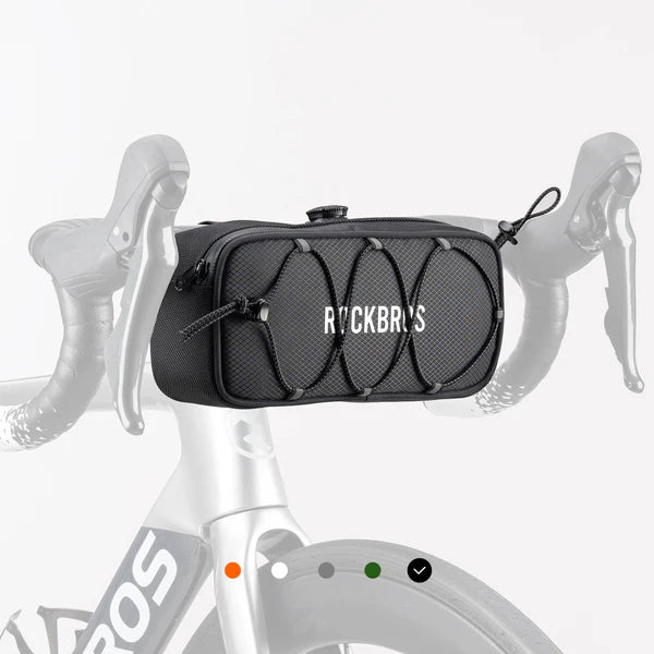 ROAD TO SKY 1.9L Square Bike Handlebar Bag with Knob Lock and EVA Hard Shell
#Color_Black