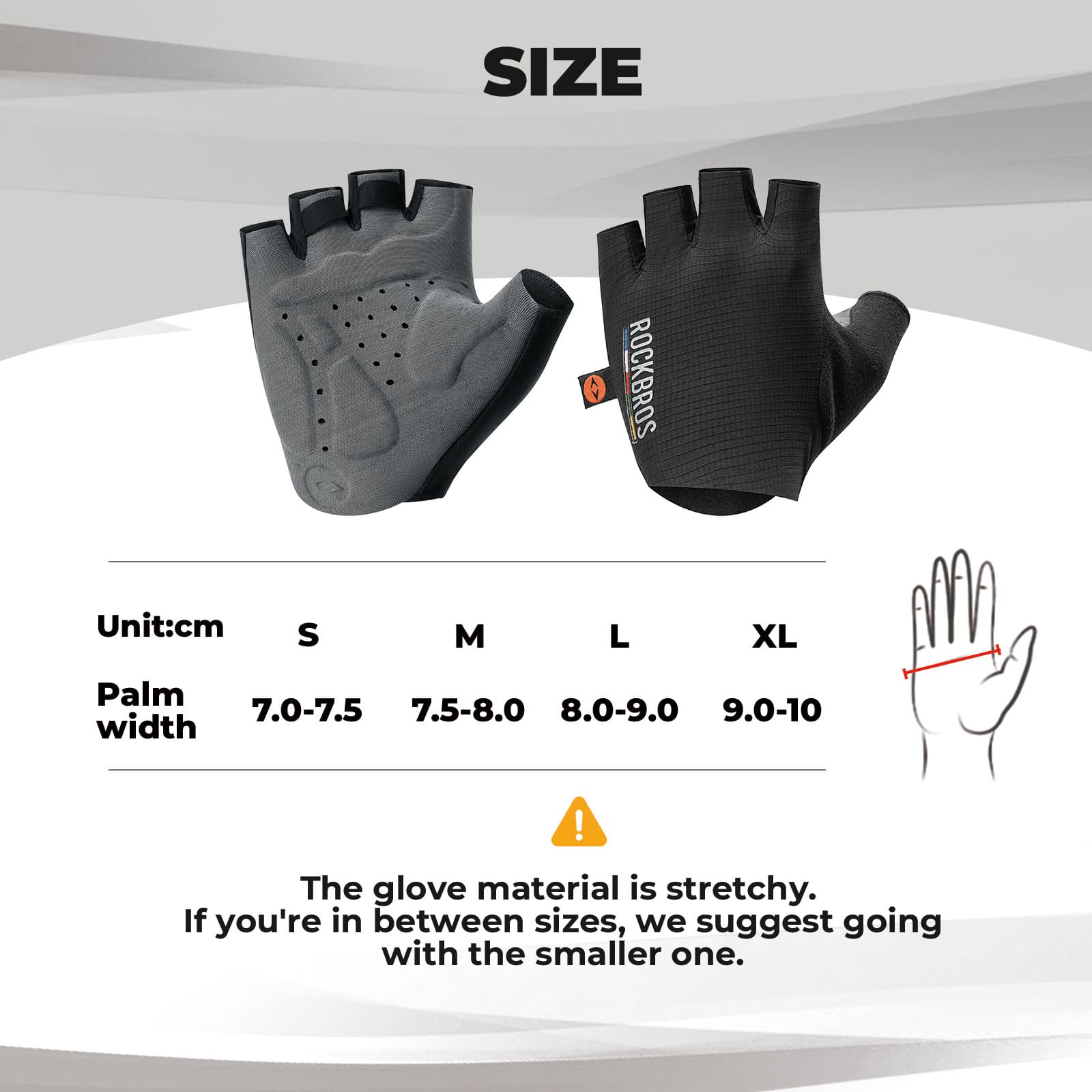 ROCKBROS road to sky short finger mountain cycling gloves shock absorbing anti-slip breathable and outdoor use