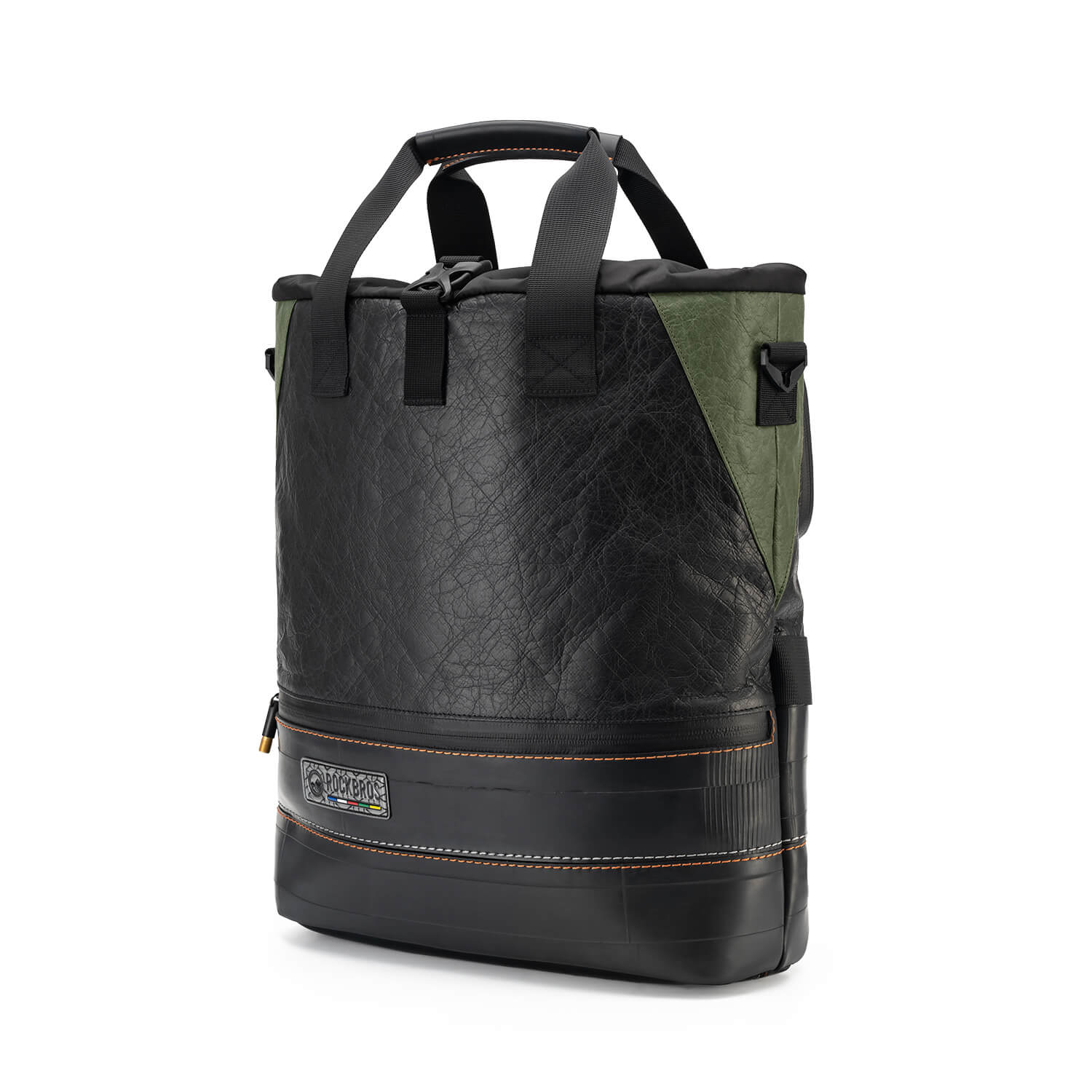 ROAD TO SKY Tyvek Recycled Tire Bike Panniers 12L waterproof eco-friendly bicycle bag for commuting and touring
#Style_One