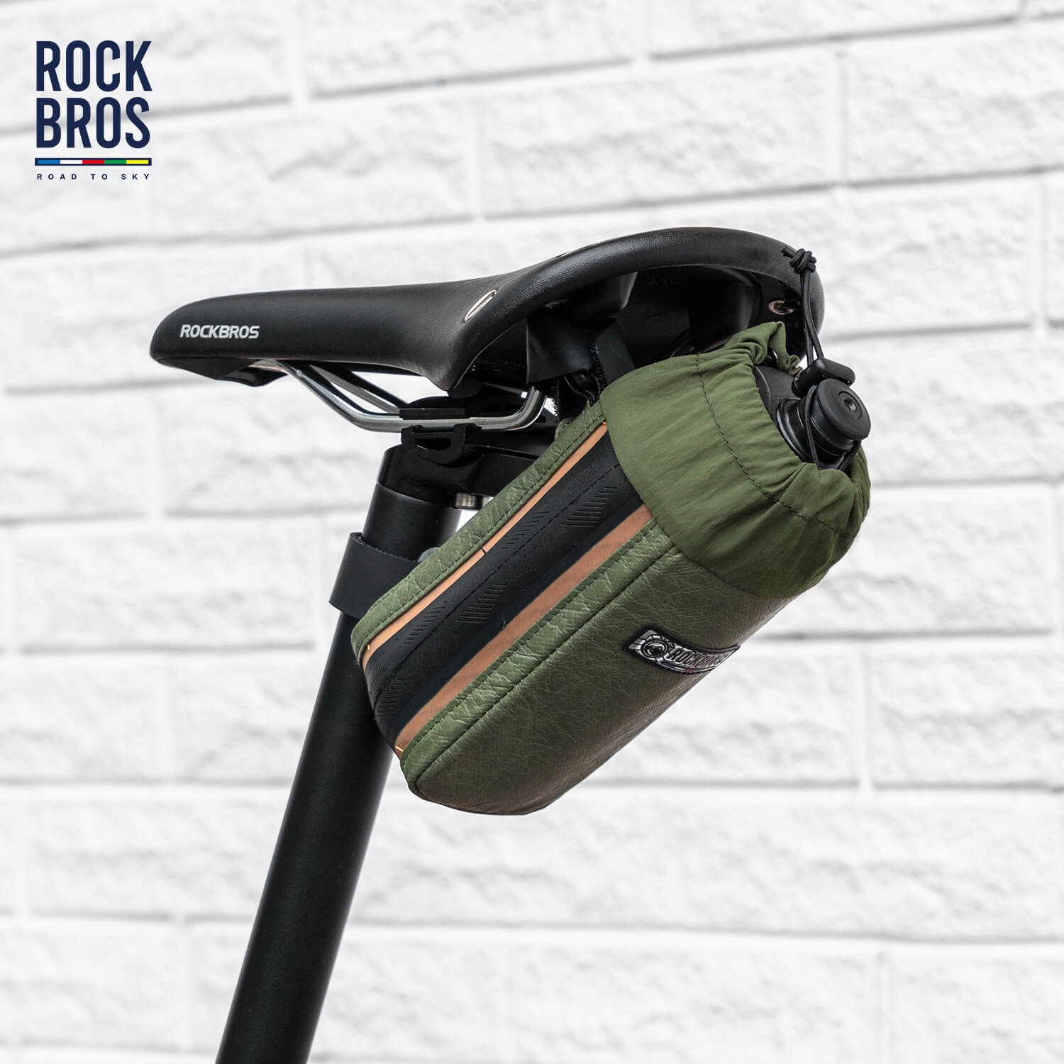 ROAD TO SKY bike water bottle bag mounted on handlebar, lightweight and secure for cycling