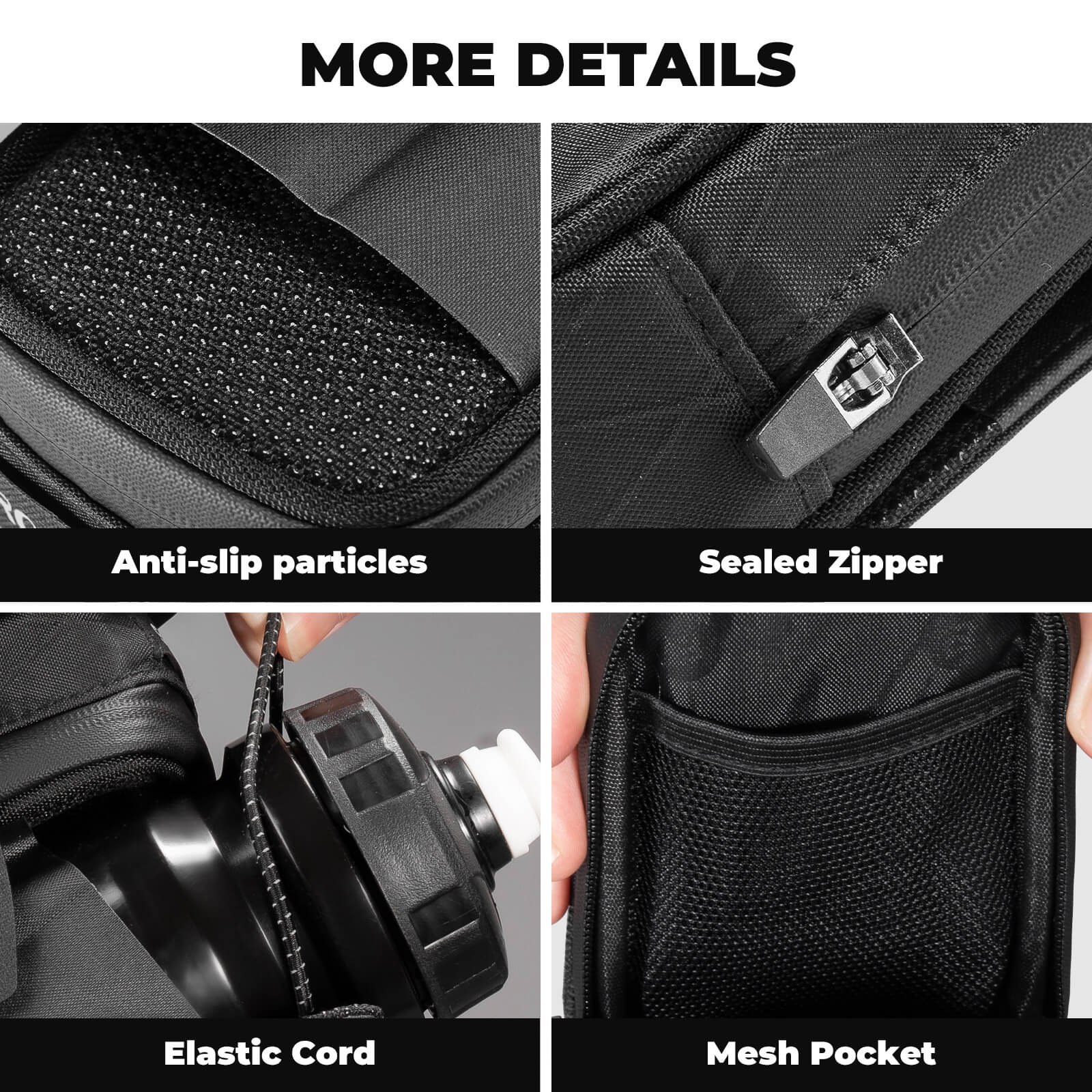 Quick-lock knob system on ROCKBROS bicycle seat bag for stable and tool-free installation
