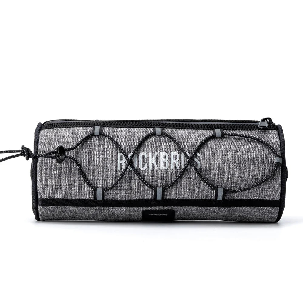 ROCKBROS 1.5L Bike Handlebar Roll Bag with Twist Lock Mount and Waterproof Design
#Color_Gray