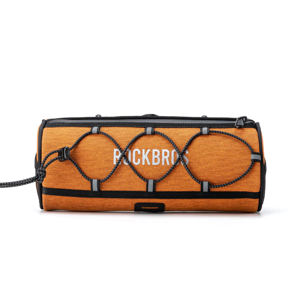 ROCKBROS 1.5L Bike Handlebar Roll Bag with Twist Lock Mount and Waterproof Design
#Color_Orange