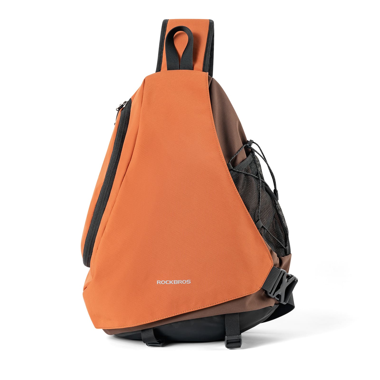 ROCKBROS outdoor crossbody sling bag with magnetic buckle for cycling hiking and daily carry
#Color_Orange