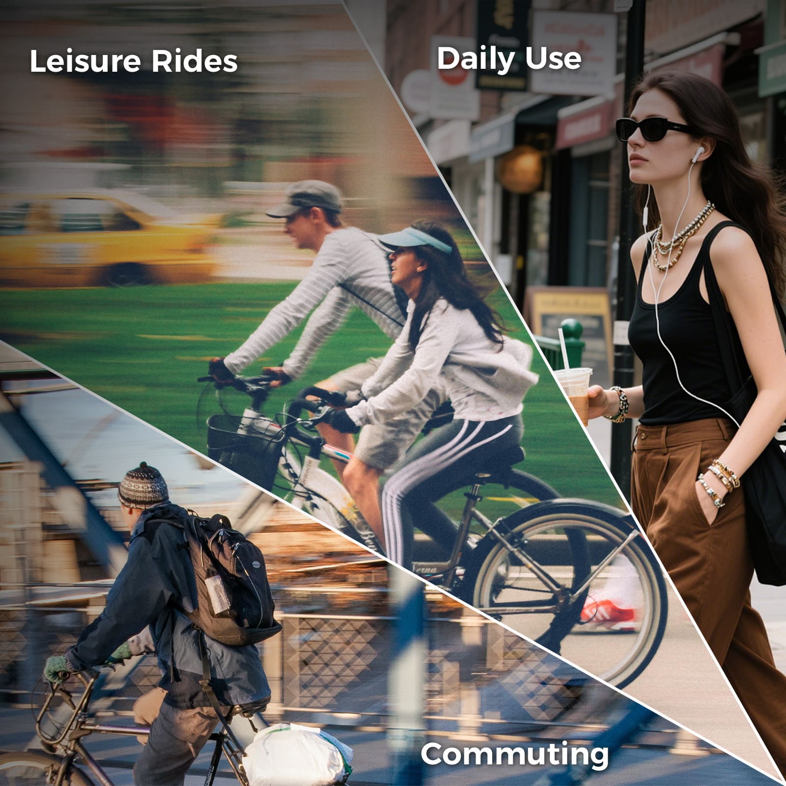 ROCKBROS 16L waterproof bike rear rack bag with roll-top design for cycling commuting and travel