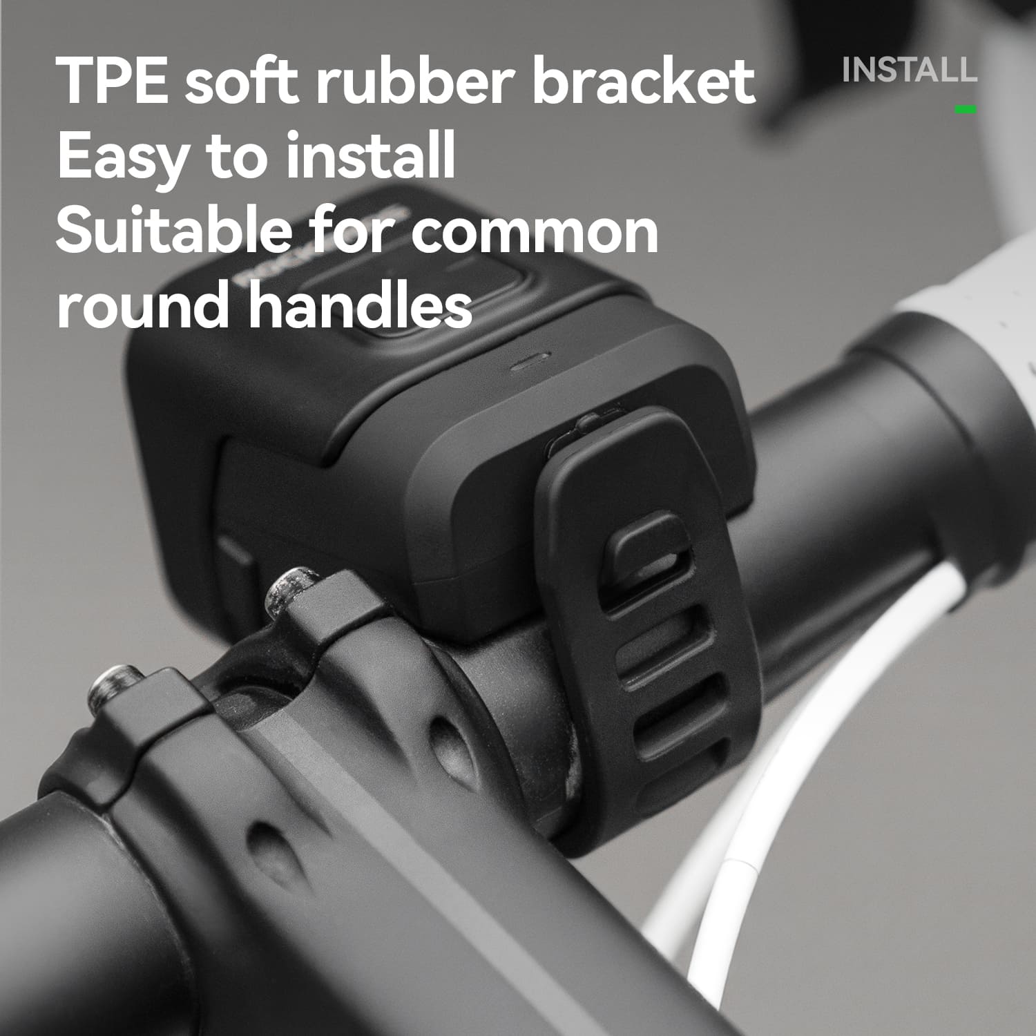 ROCKBROS 2-in-1 bike horn and front light with 450lm brightness for enhanced cycling safety and visibility