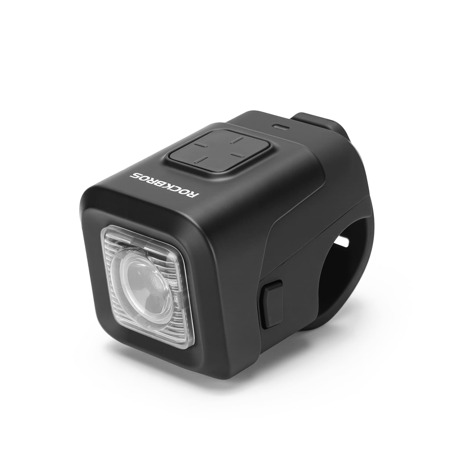 ROCKBROS 2-in-1 bike horn and front light with 450lm brightness for enhanced cycling safety and visibility