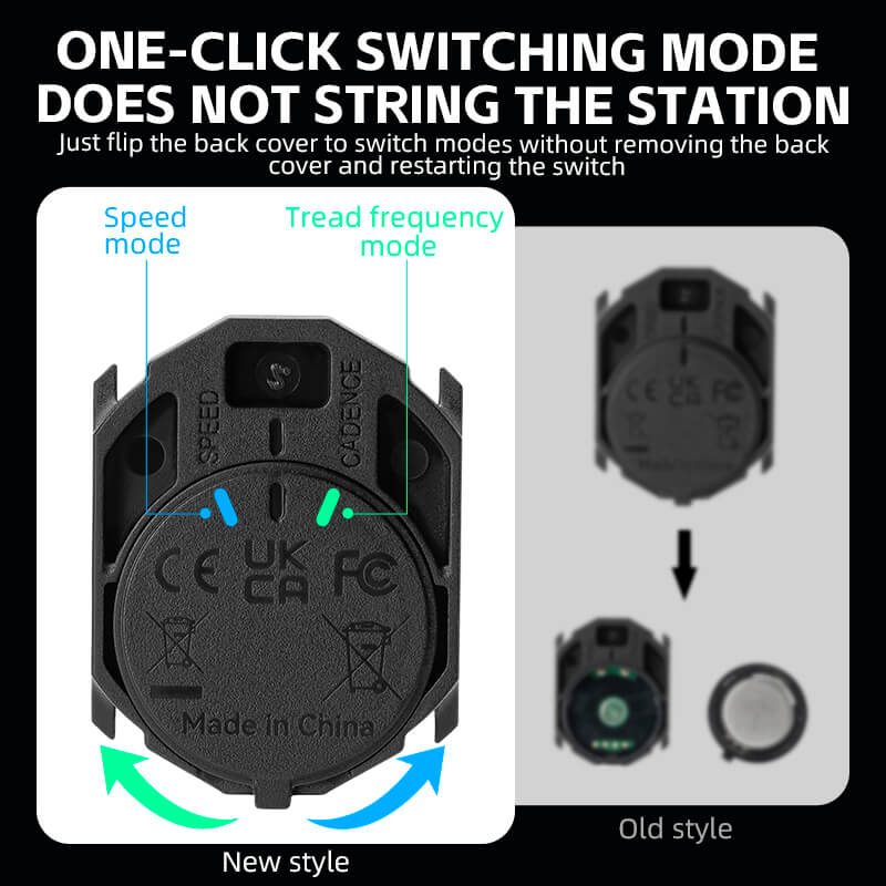 ROCKBROS 2-in-1 speed and cadence sensor with Bluetooth and ANT+ compatibility